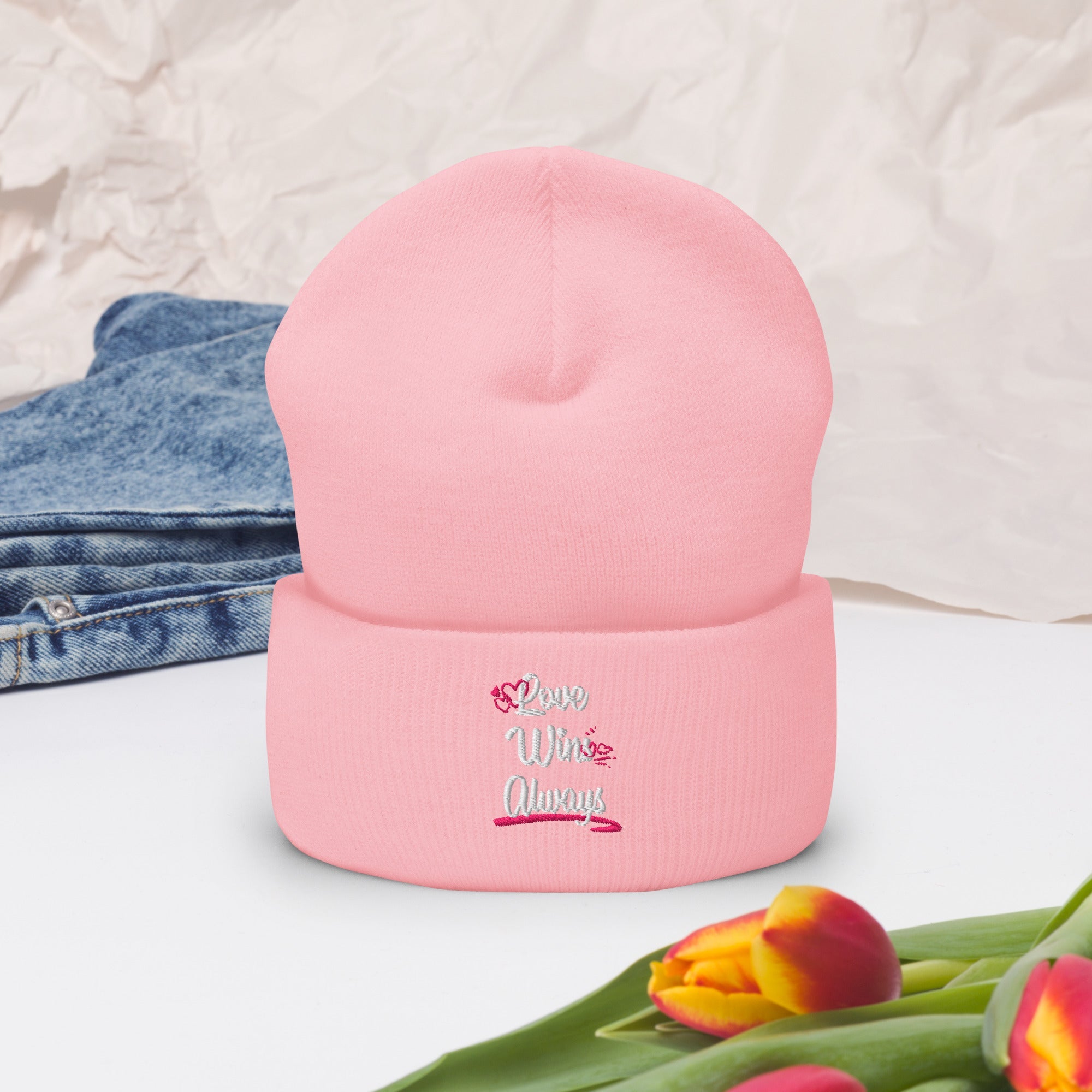 Love Win Always Cuffed Beanie - TBM