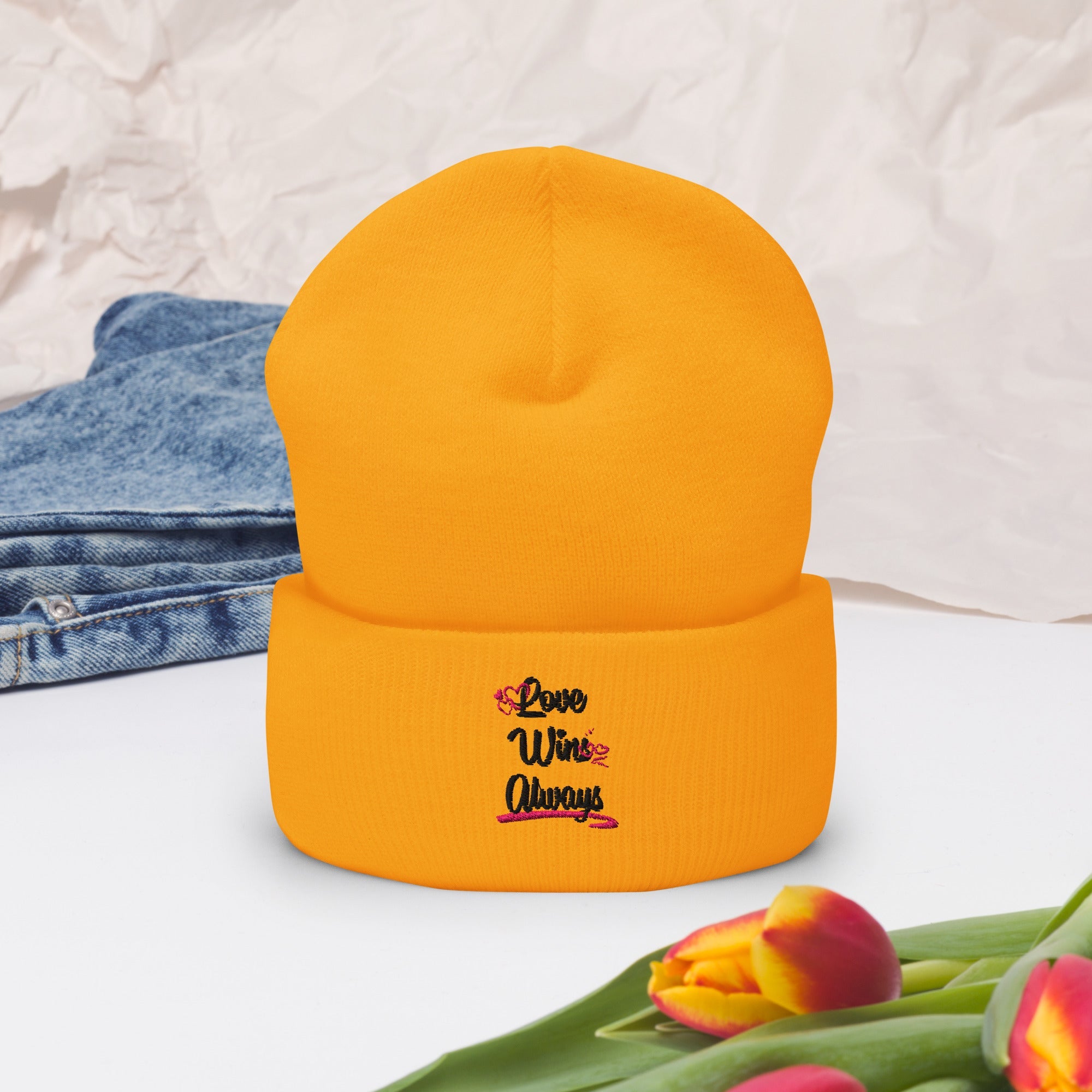 Love Win Always Cuffed Beanie - TBM
