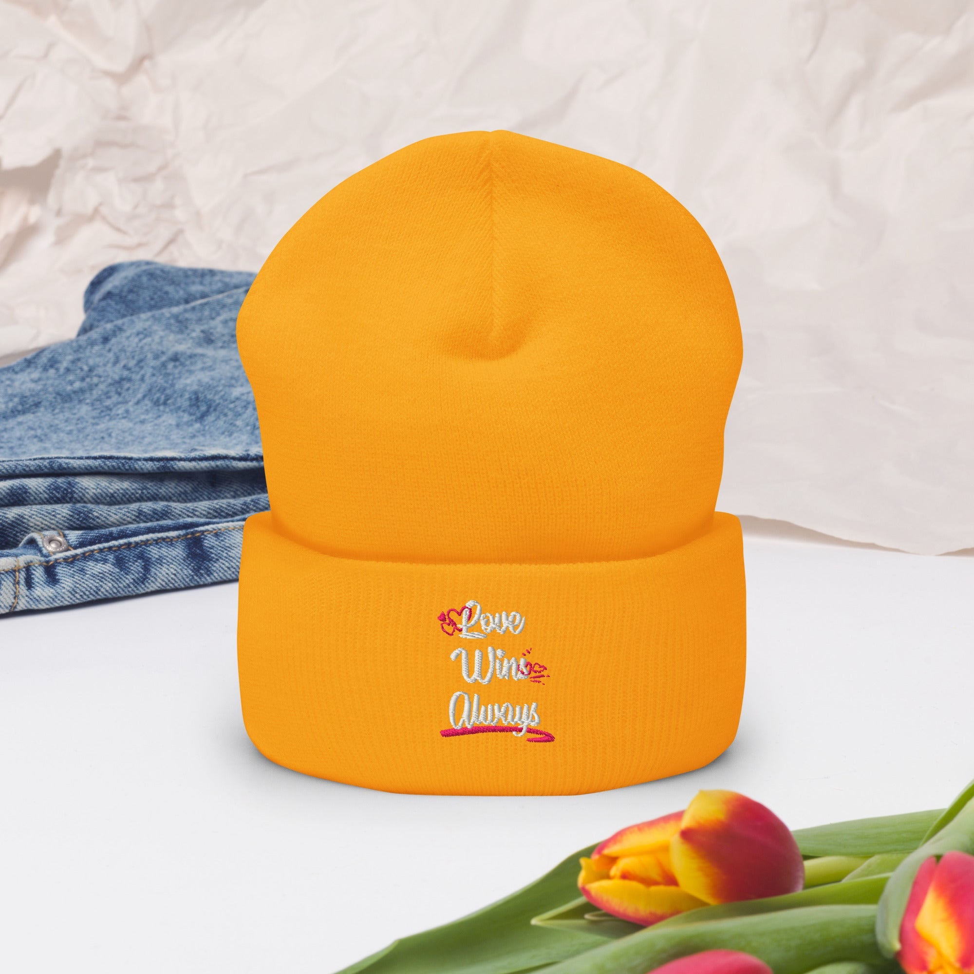 Love Win Always Cuffed Beanie - TBM
