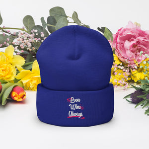 Love Win Always Cuffed Beanie - TBM