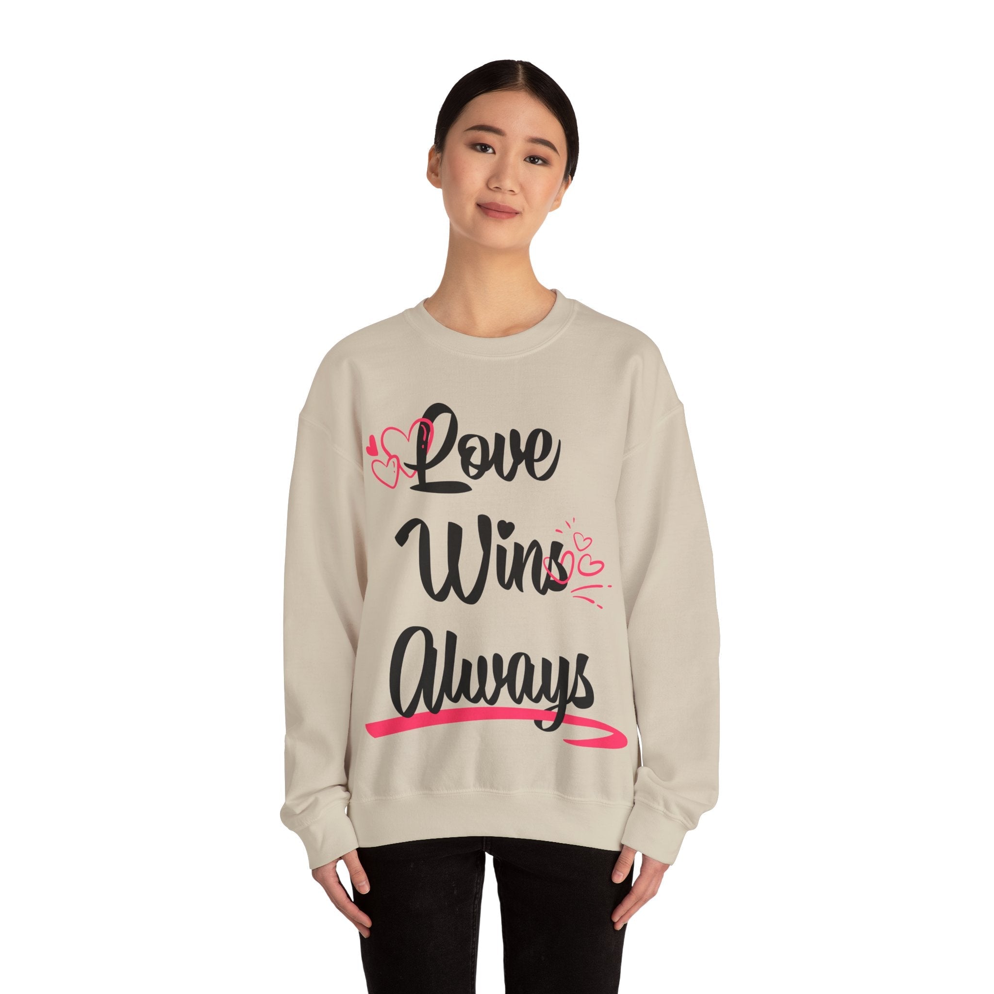 Love Win Always Unisex Heavy Blend™ Crewneck Sweatshirt - TBM