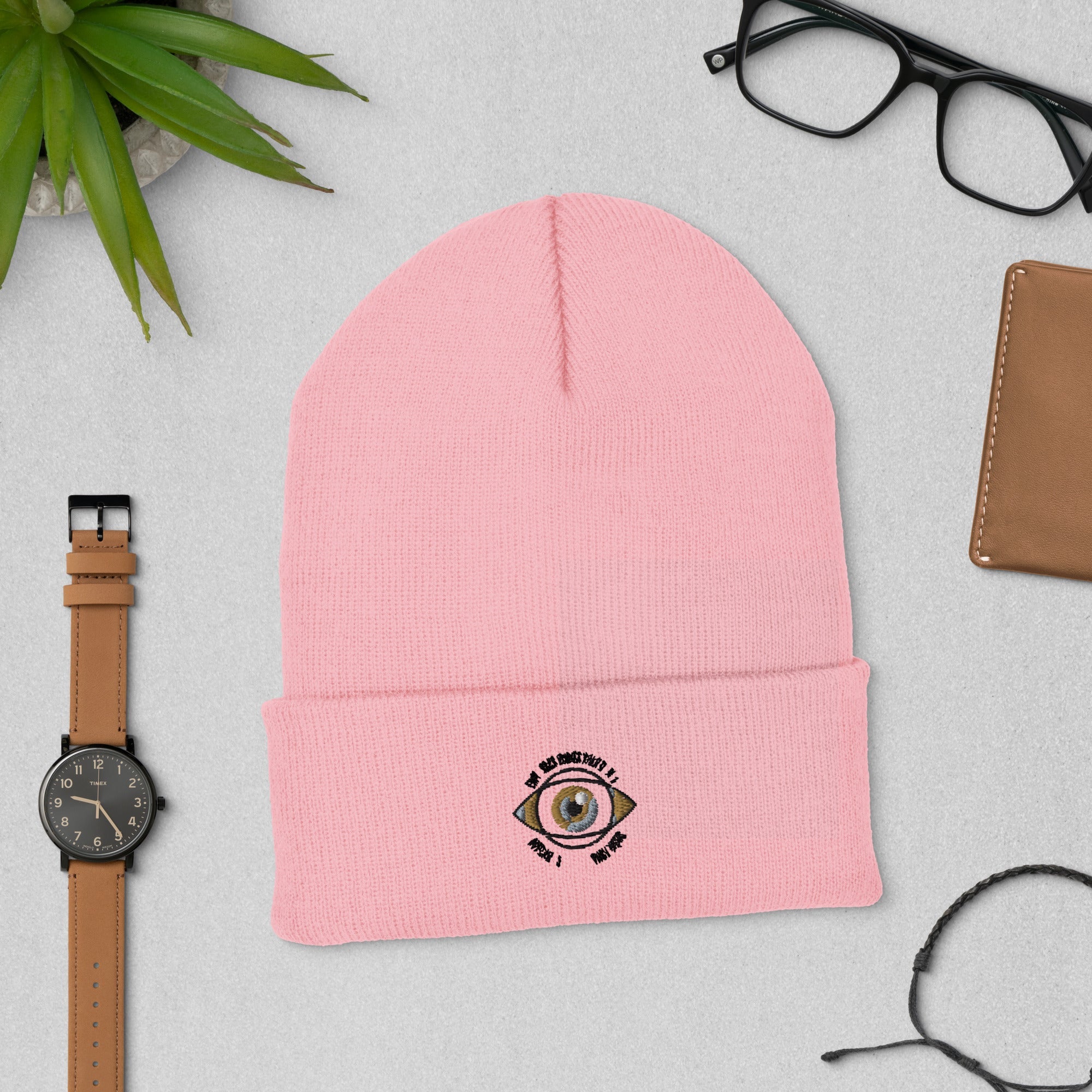 One Eye Cuffed Beanie - TBM