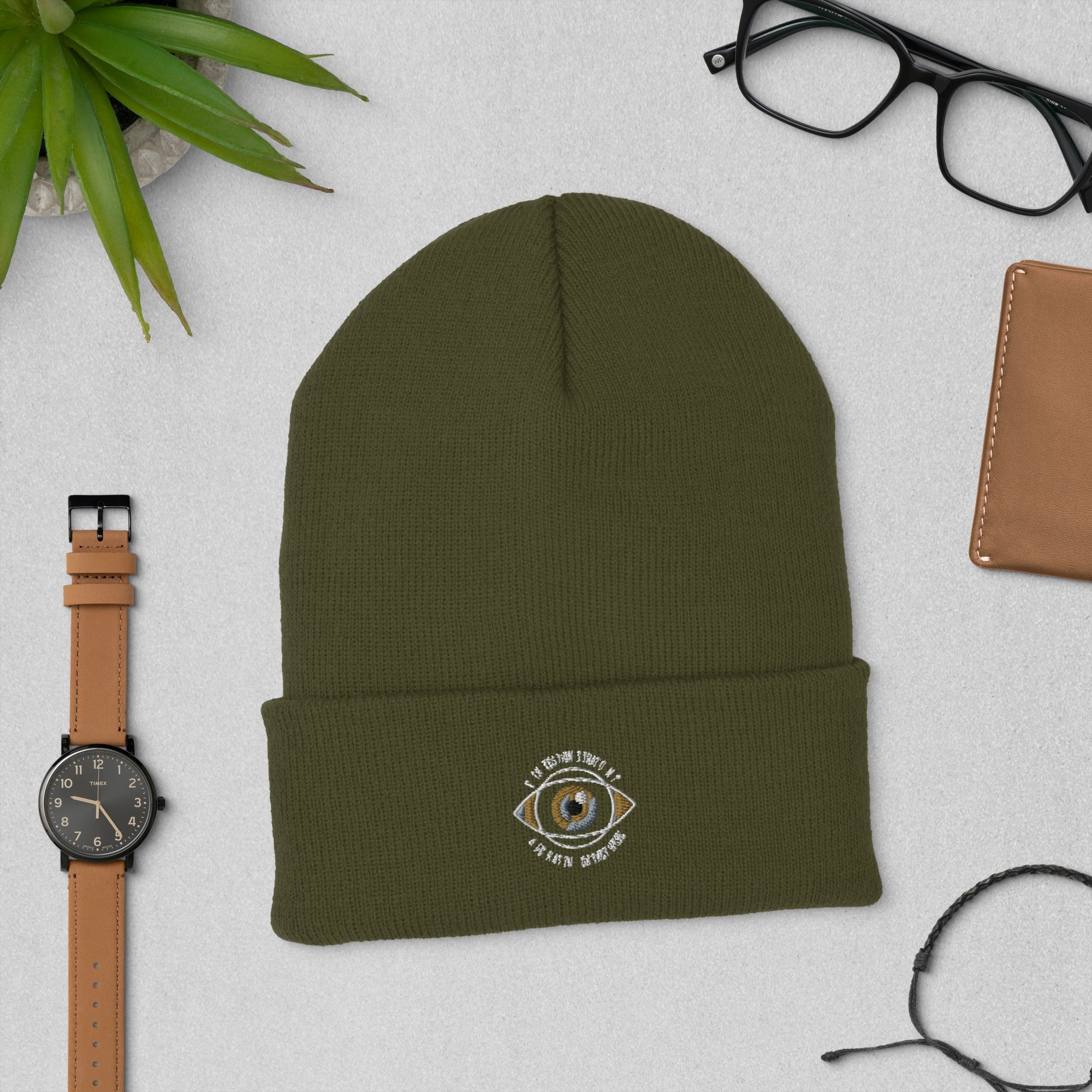 One Eye Cuffed Beanie - TBM