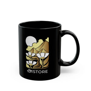 TBM STORE Black Mug with Elegant Gold TBM Design – Stylish and Durable - TBM