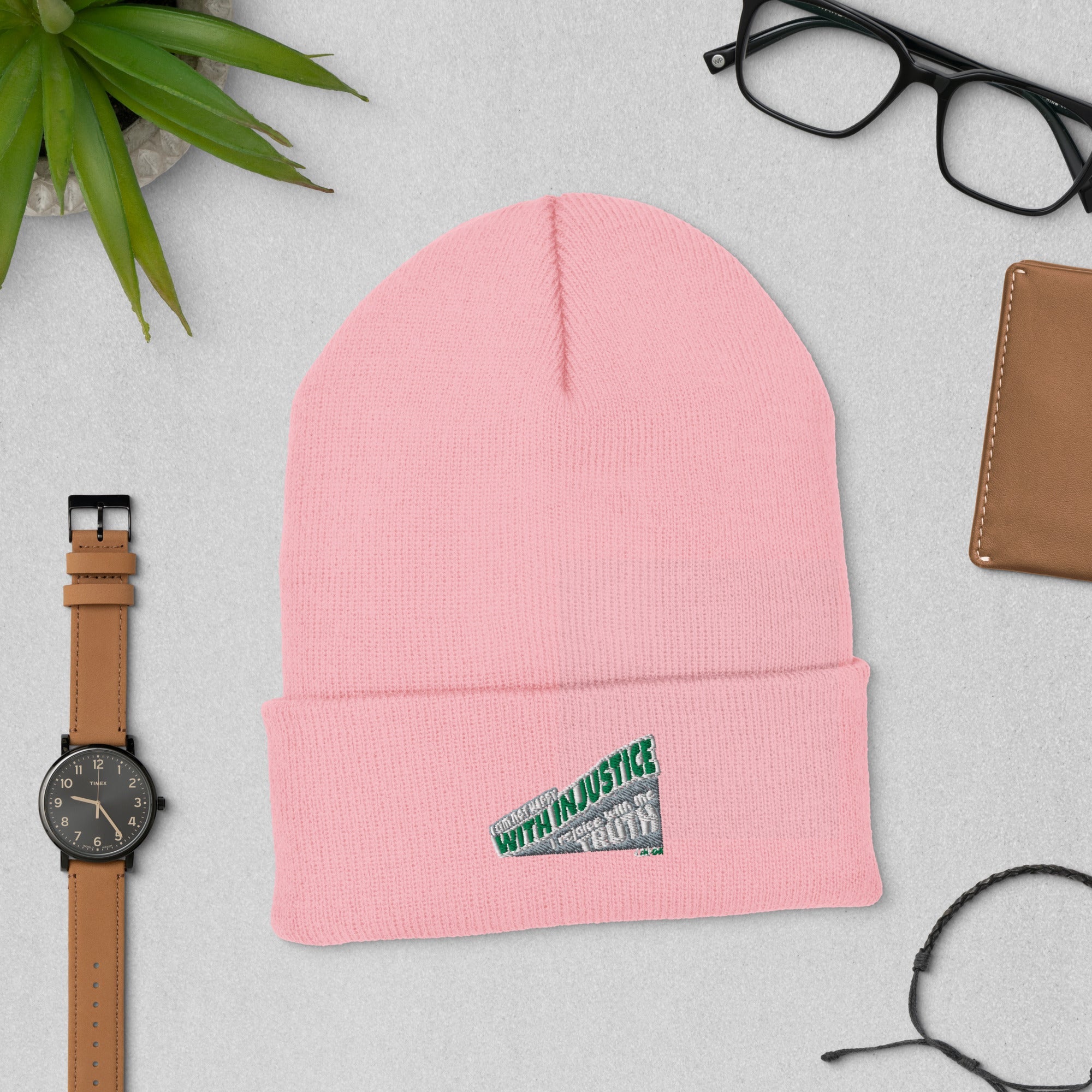 With An Injustice Cuffed Beanie - TBM