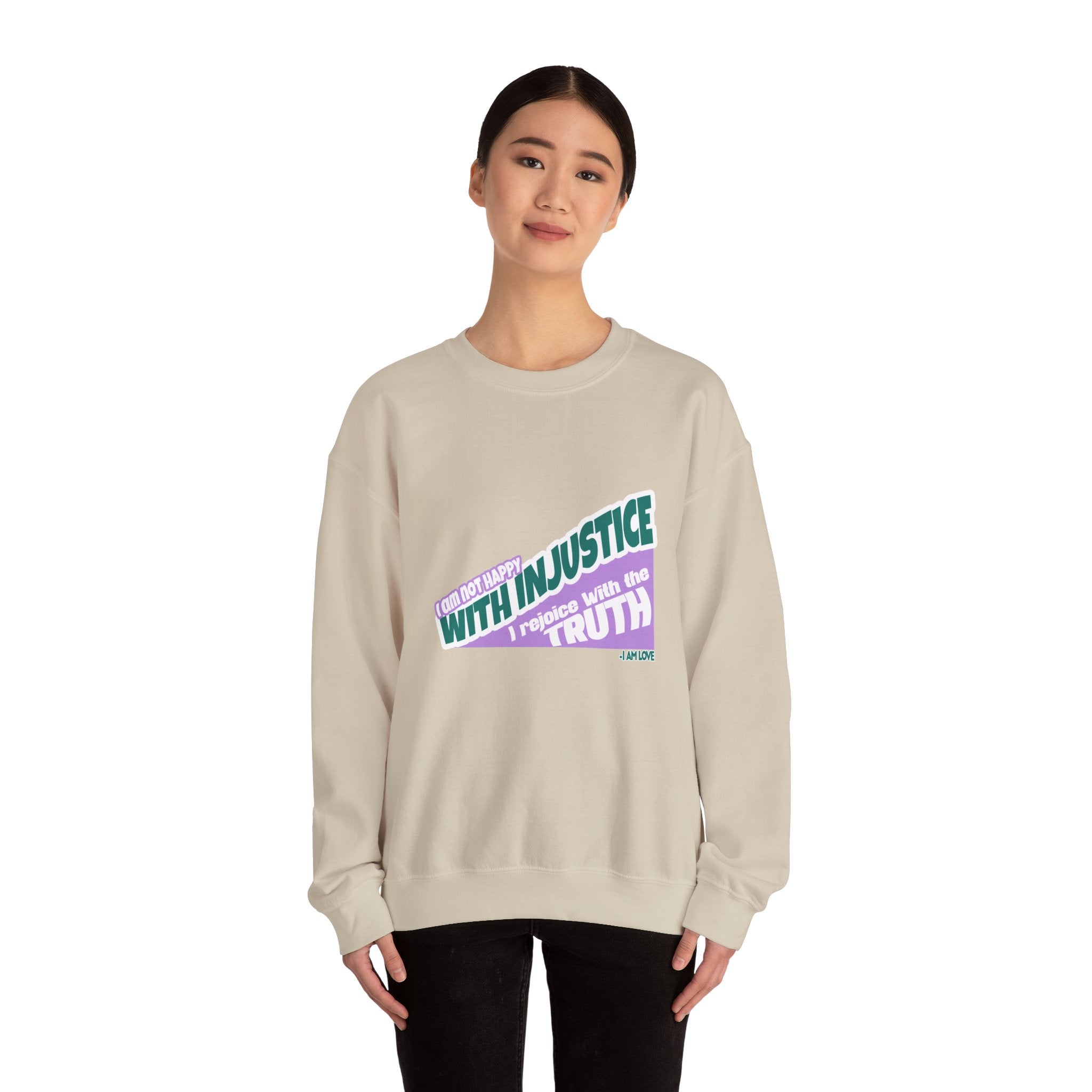 With Injustice Unisex Heavy Blend™ Crewneck Sweatshirt - TBM