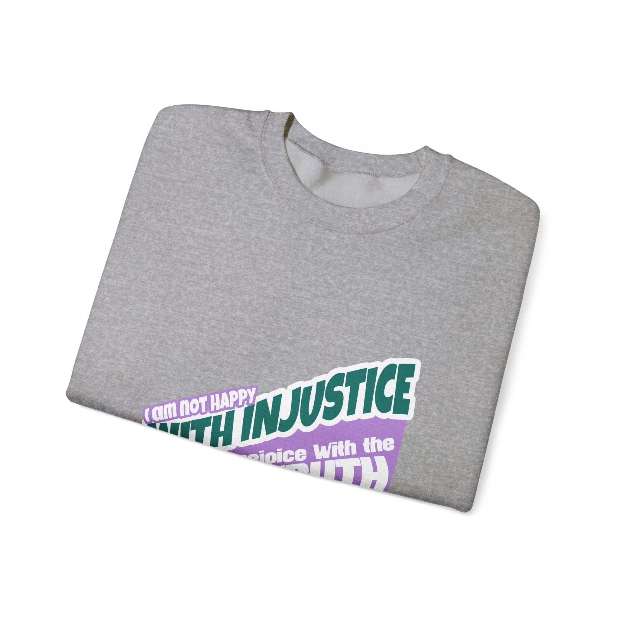 With Injustice Unisex Heavy Blend™ Crewneck Sweatshirt - TBM