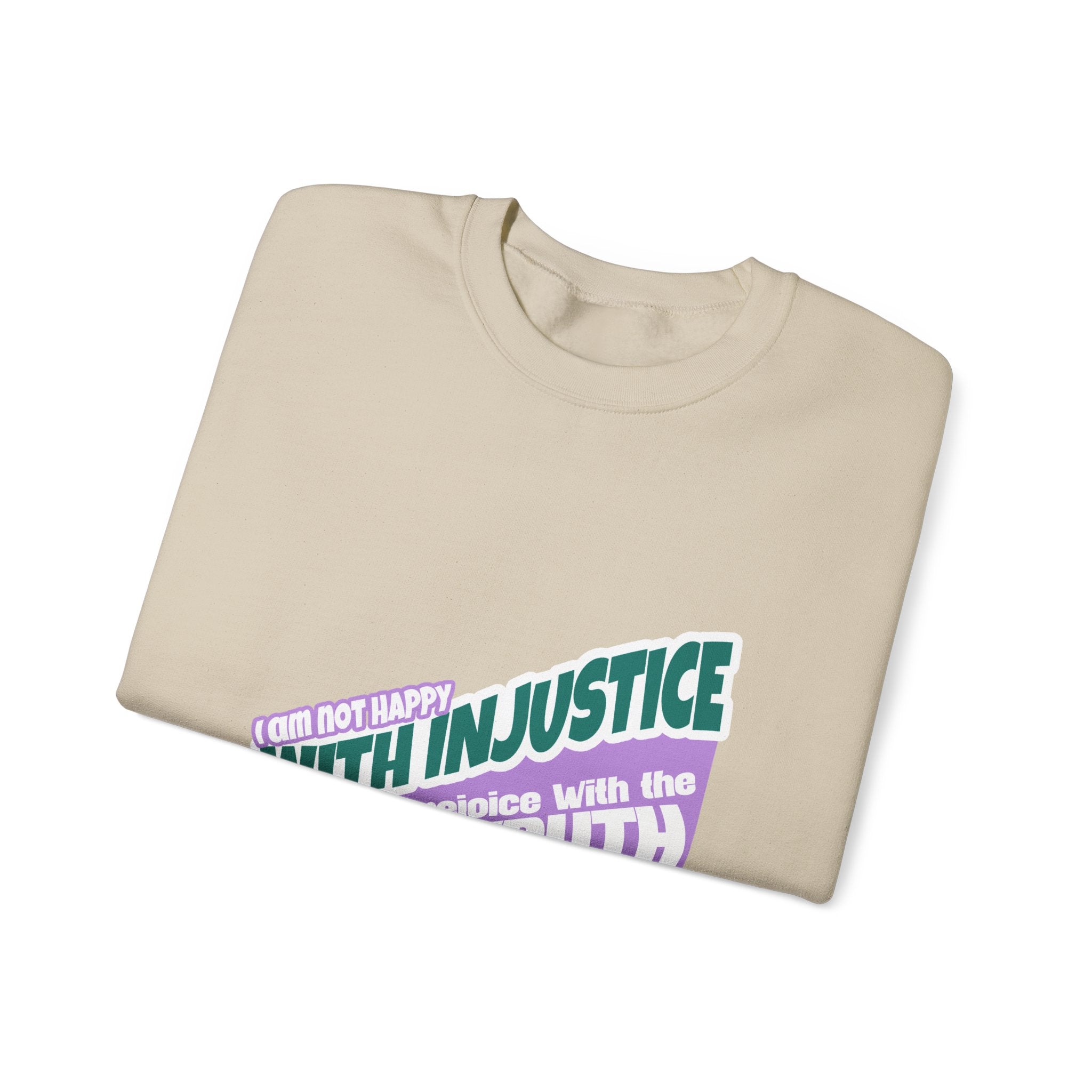 With Injustice Unisex Heavy Blend™ Crewneck Sweatshirt - TBM