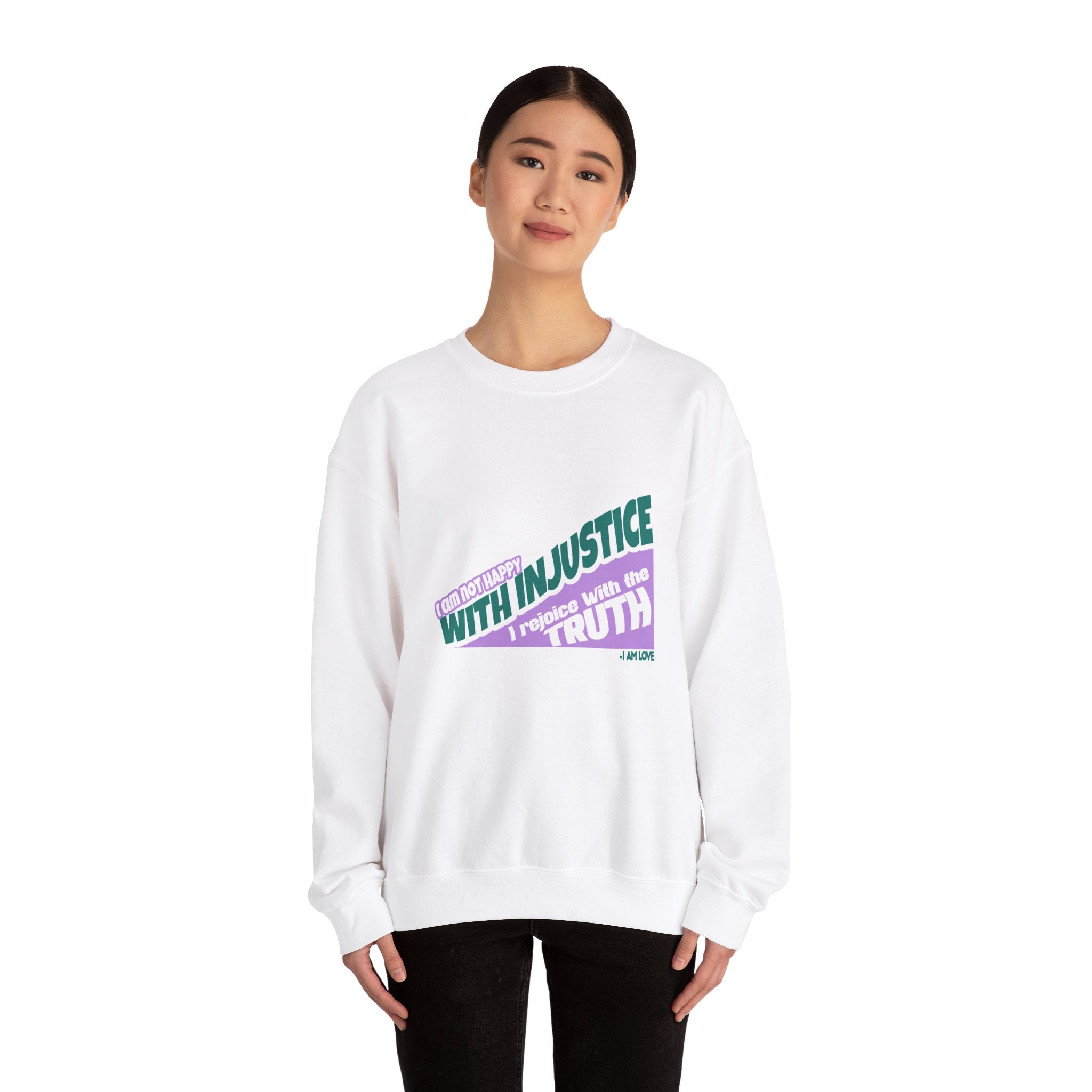 With Injustice Unisex Heavy Blend™ Crewneck Sweatshirt - TBM
