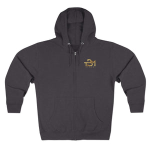 Zip Hoodie - I Keep No Record of Wrong Done to Me Retro Graphic - TBM