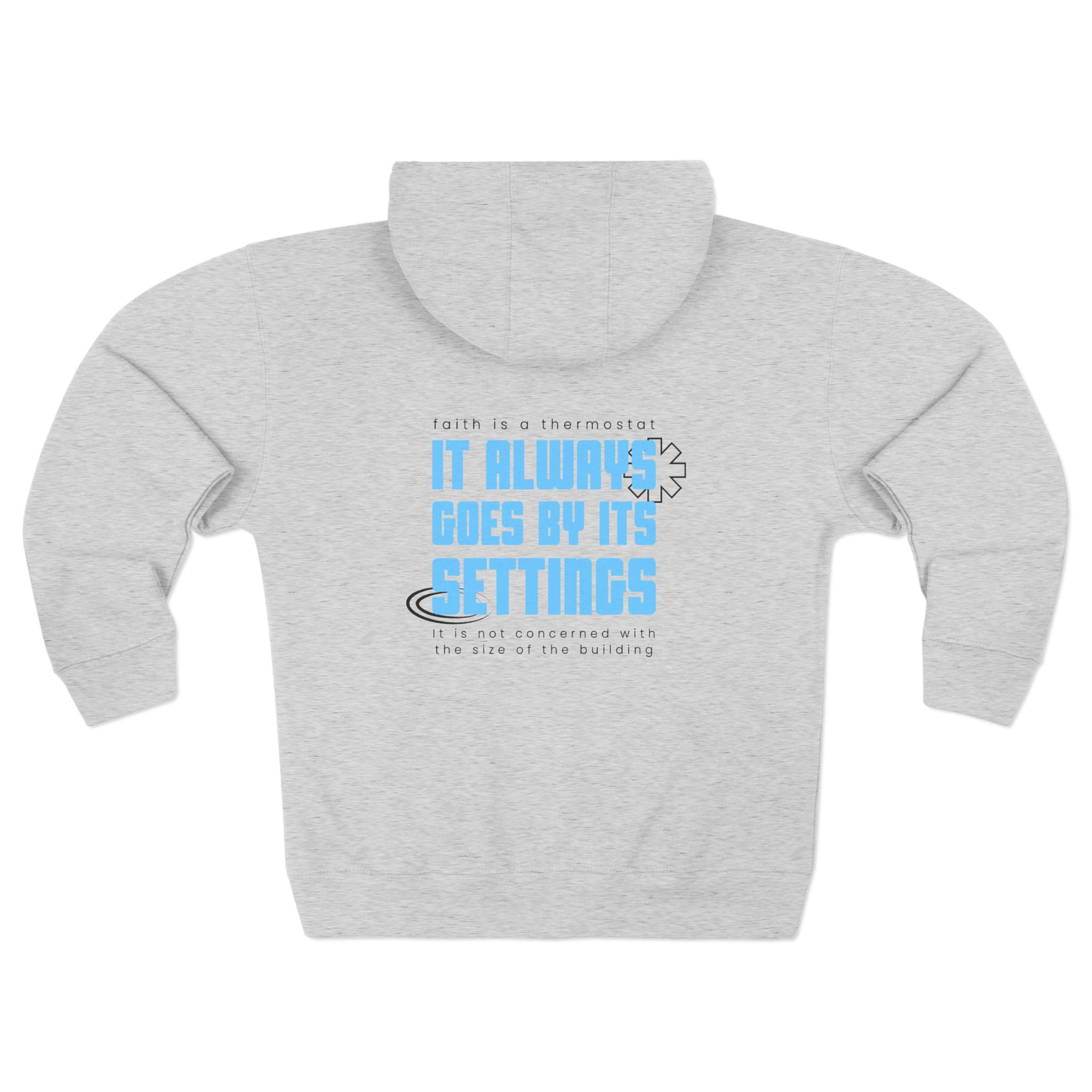 Zip Hoodie — "It Always Goes By Its Settings" Graphic Zip - Up Hoodie - TBM