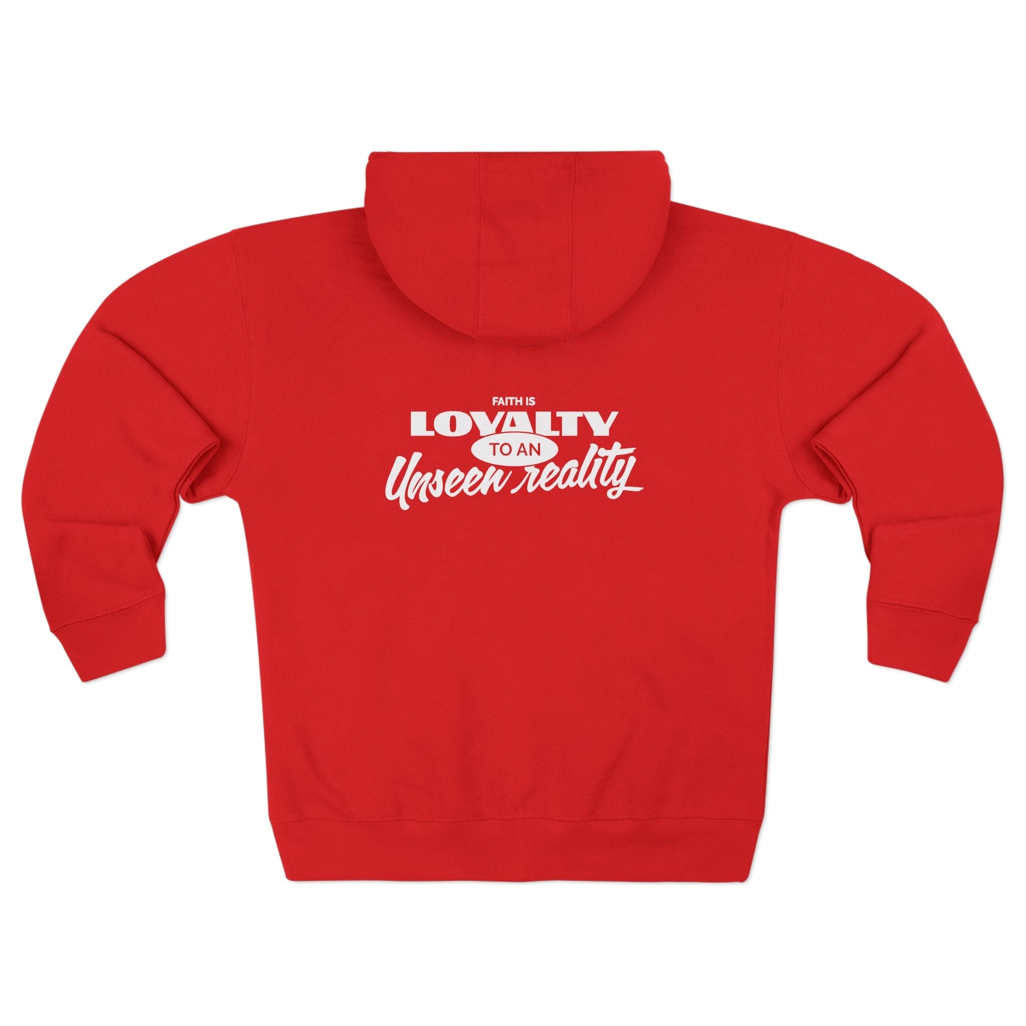 Zip Hoodie β 'Loyalty Over Reality' Minimal Logo Zip - Up - TBM