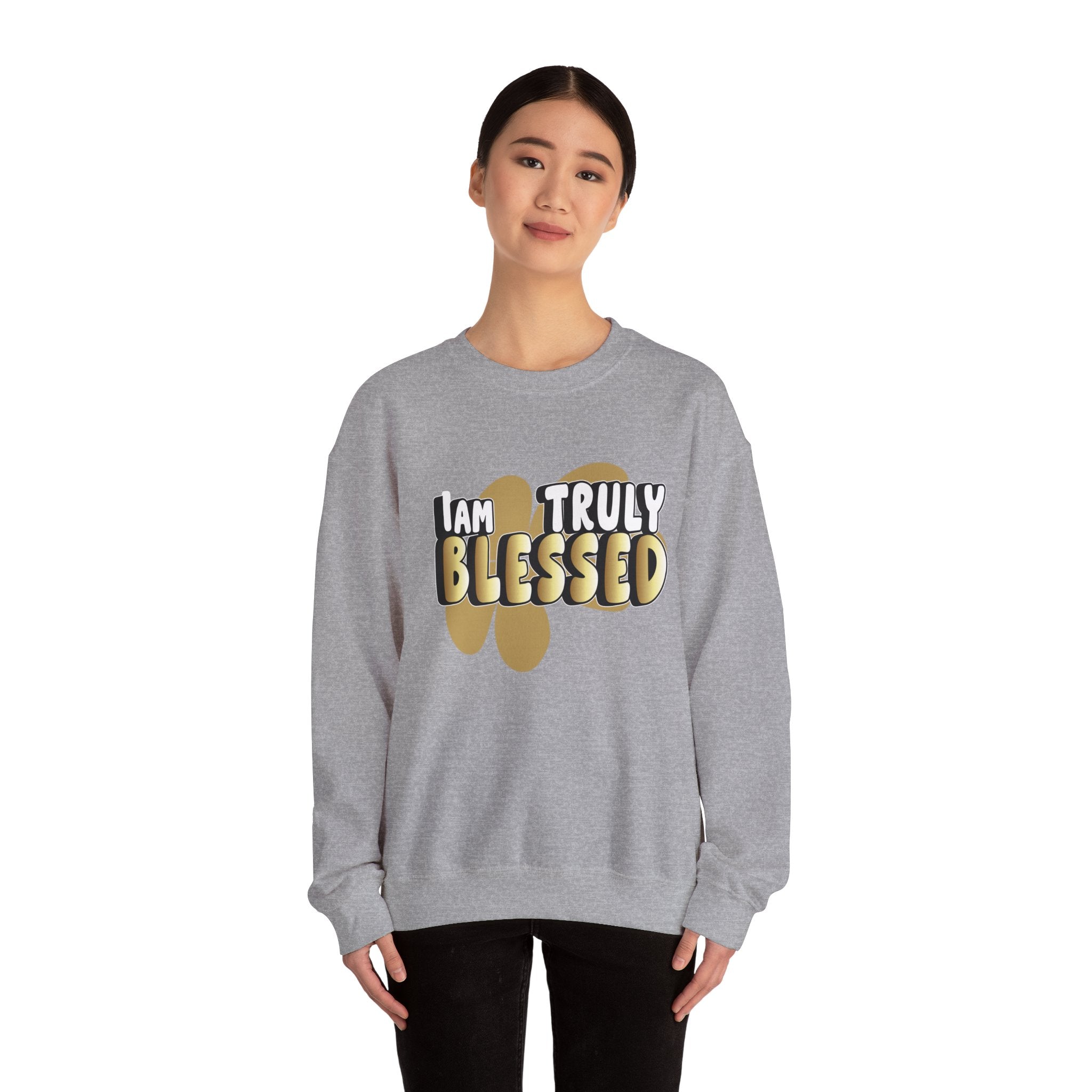 I am truly Blessed Unisex Heavy Blend™ Crewneck Sweatshirt