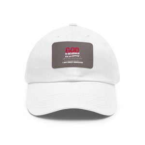 GOD Dad Hat with Leather Patch (Rectangle)
