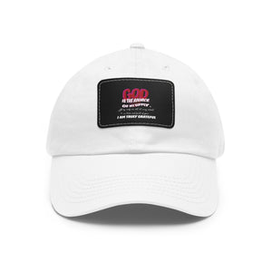 GOD Dad Hat with Leather Patch (Rectangle)