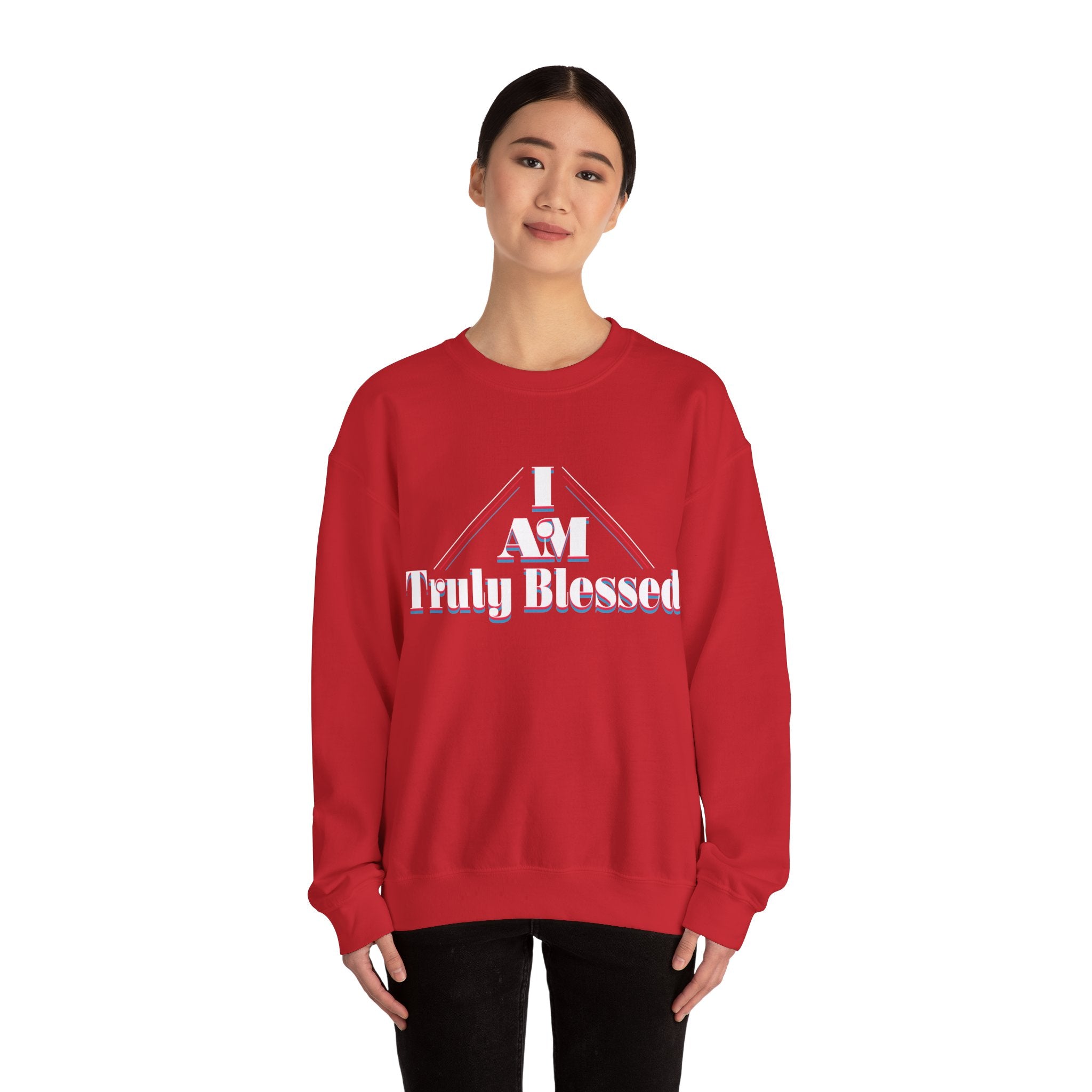 I AM Truly Blessed Unisex Heavy Blend™ Crewneck Sweatshirt