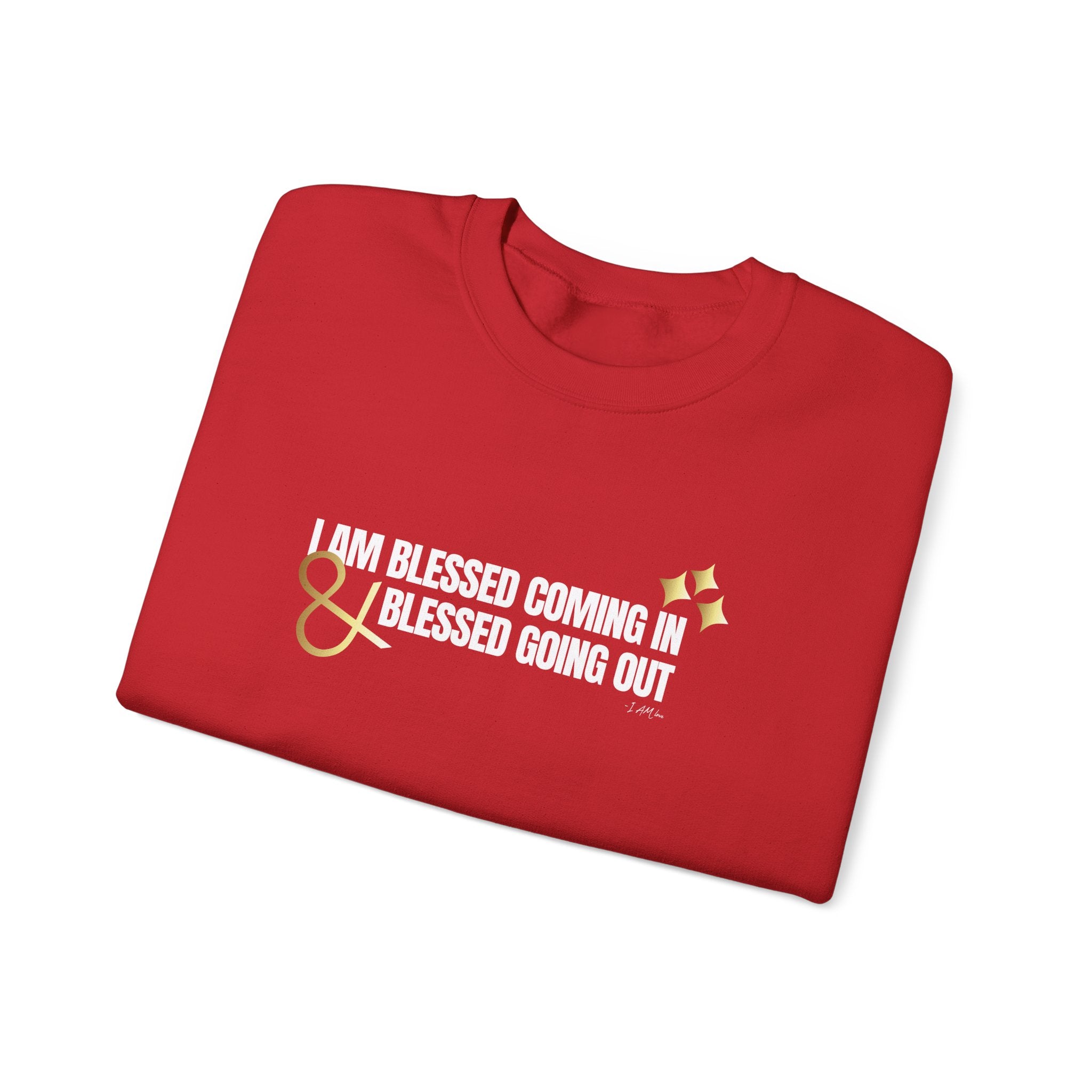I Am Blessed Coming in Unisex Heavy Blend™ Crewneck Sweatshirt