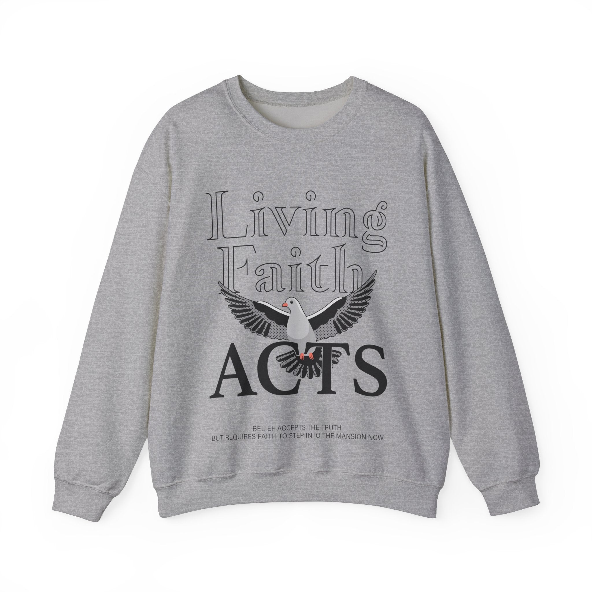 Living faith Unisex Heavy Blend™ Crewneck Sweatshirt