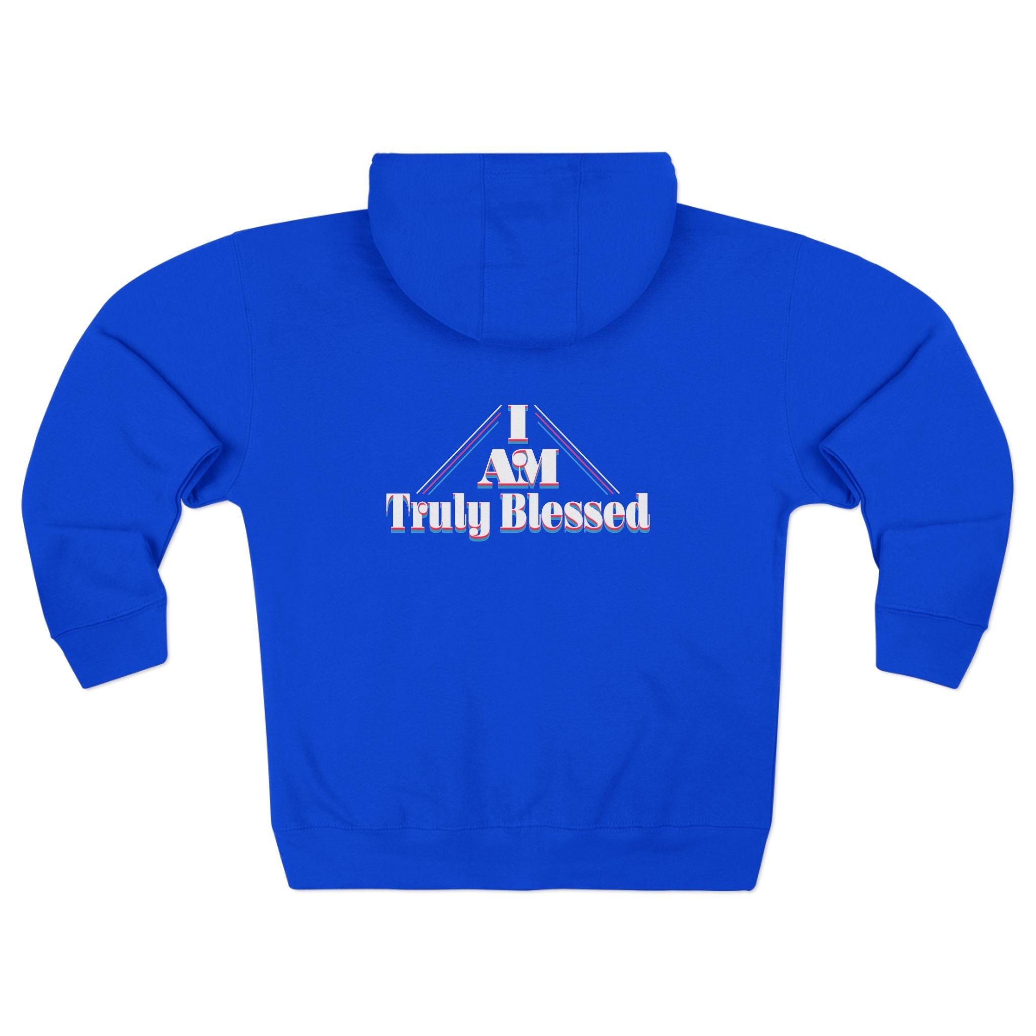 Truly Blessed Zip Hoodie — Cozy Reflective Faith Zip-Up Printify