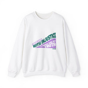 With Injustice Unisex Heavy Blend™ Crewneck Sweatshirt