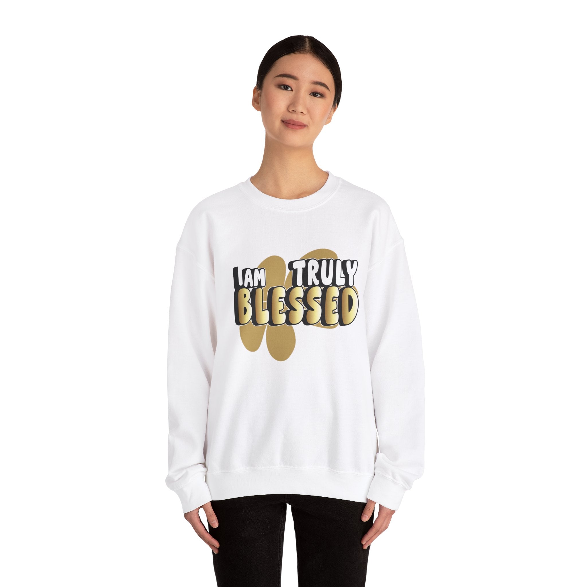 I am truly Blessed Unisex Heavy Blend™ Crewneck Sweatshirt