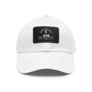 I amDad Hat with Leather Patch (Rectangle)