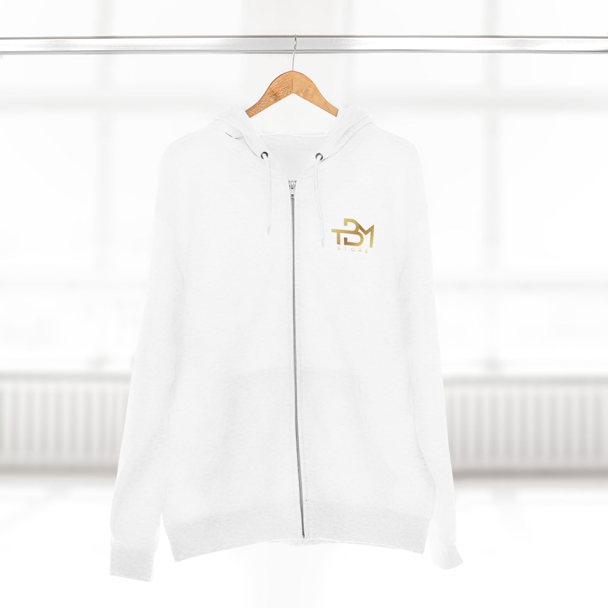 Faith Is Making There-Here Zip Hoodie — Inspirational Christian Zip-Up Printify