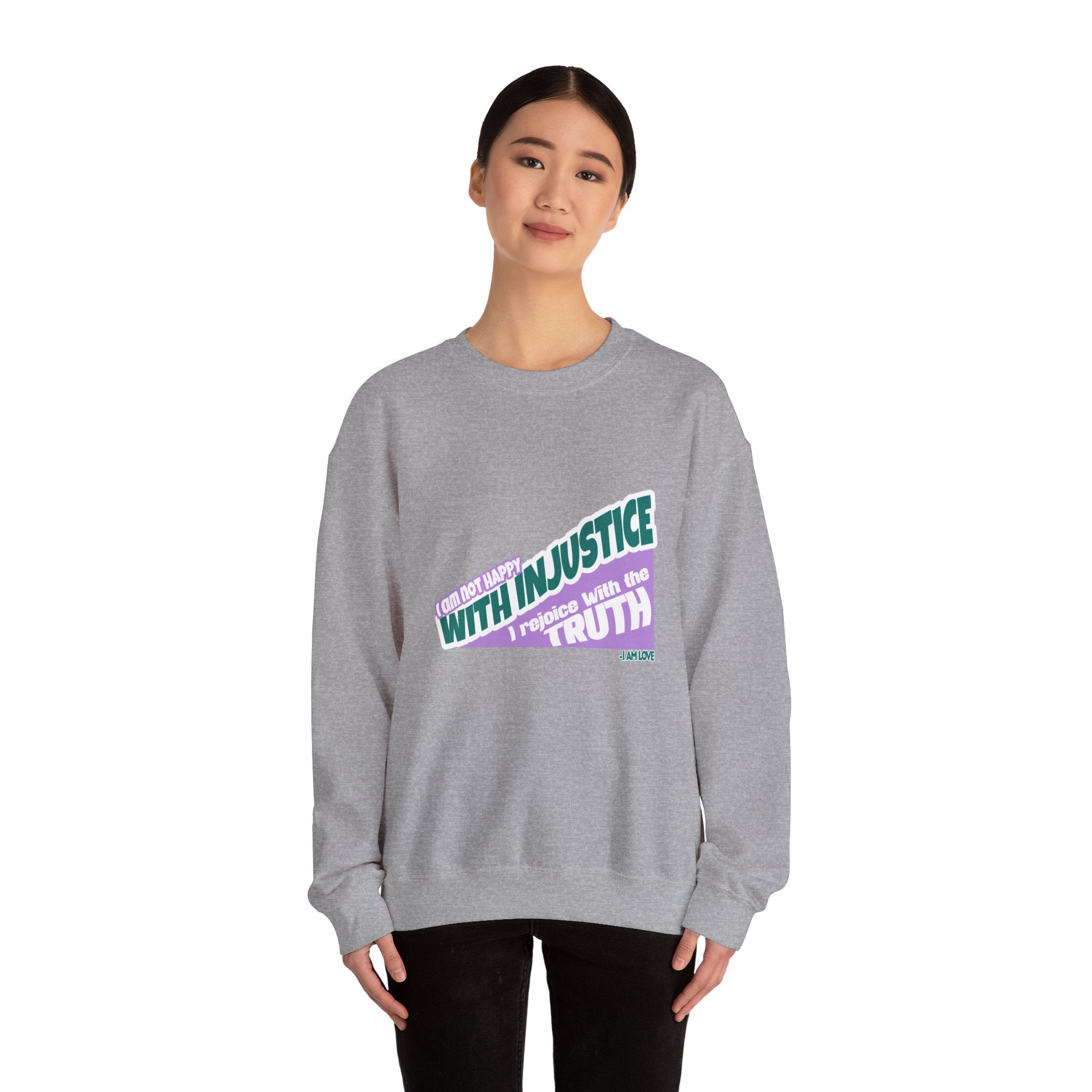 With Injustice Unisex Heavy Blend™ Crewneck Sweatshirt