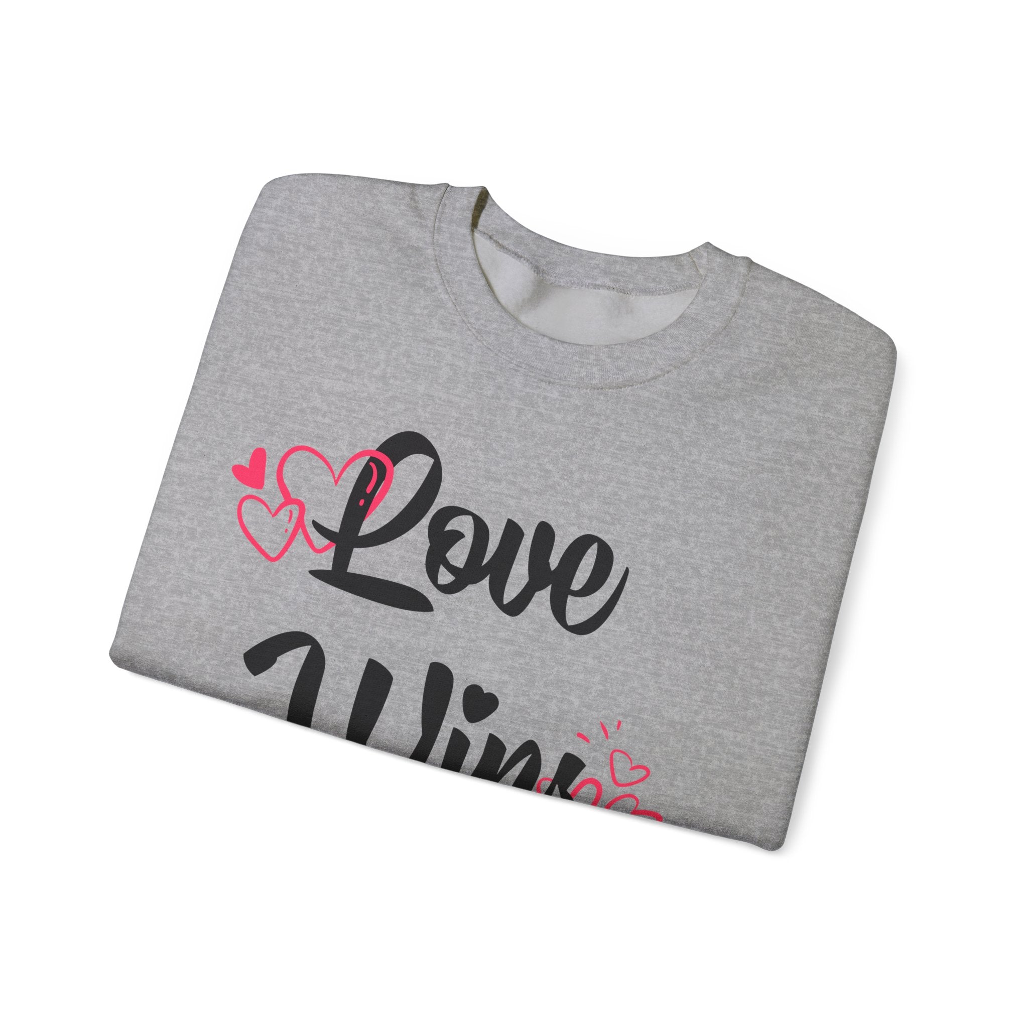 Love Win Always Unisex Heavy Blend™ Crewneck Sweatshirt