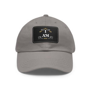 I amDad Hat with Leather Patch (Rectangle)