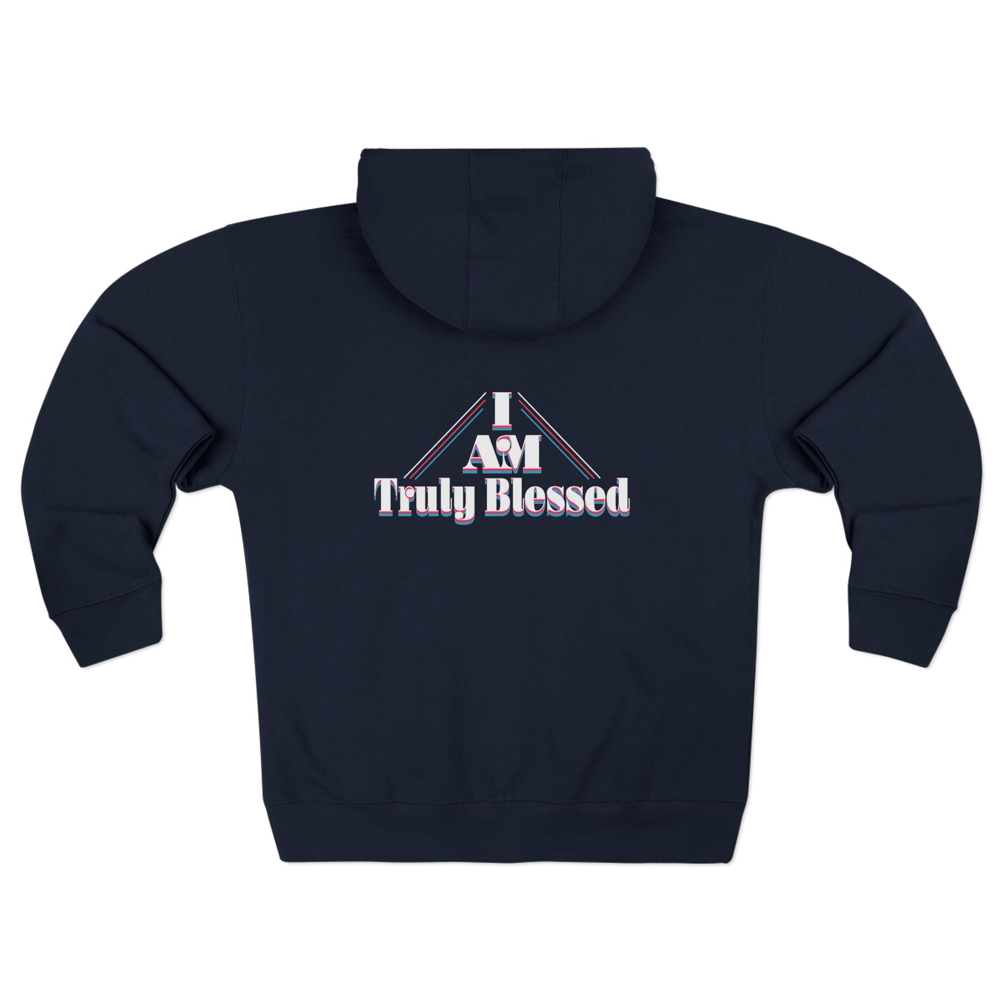 Truly Blessed Zip Hoodie — Cozy Reflective Faith Zip-Up Printify