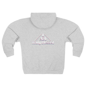 Truly Blessed Zip Hoodie — Cozy Reflective Faith Zip-Up Printify