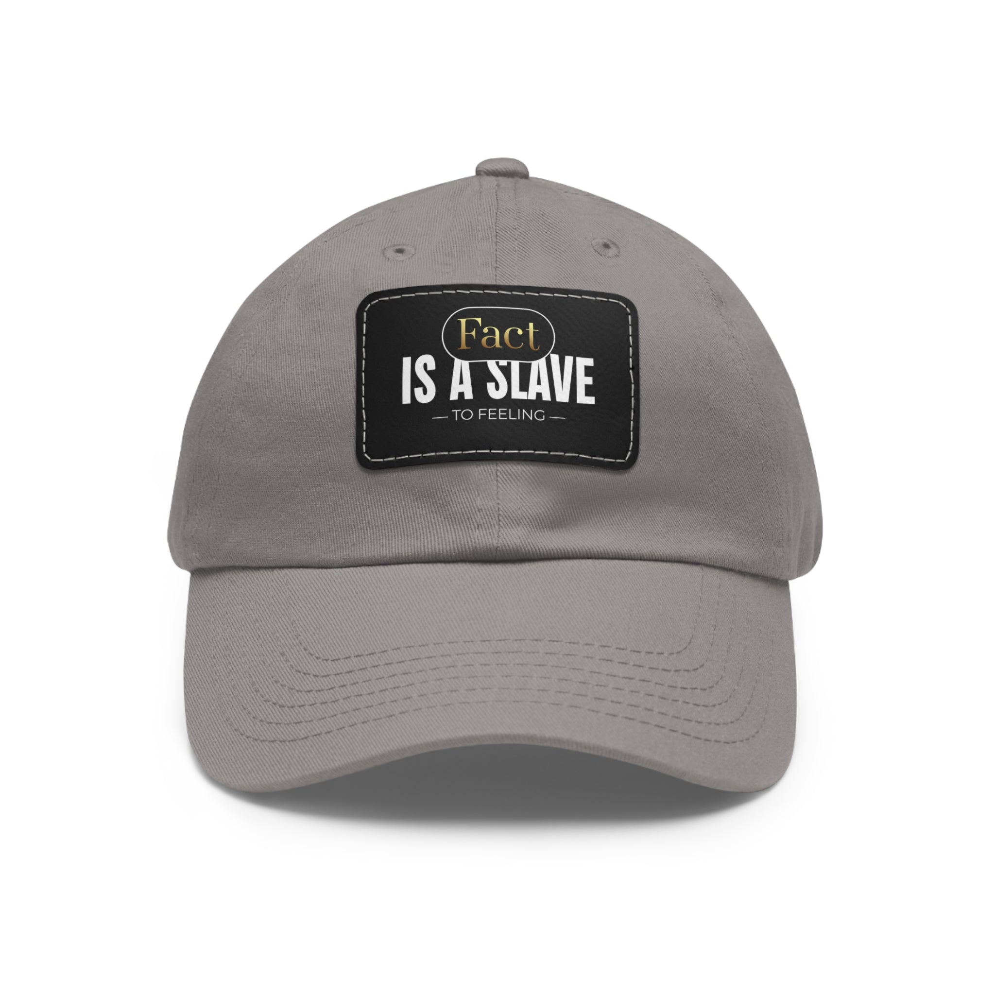 fact Is A Slave Dad Hat with Leather Patch (Rectangle)