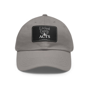 Living faith Dad Hat with Leather Patch (Rectangle)