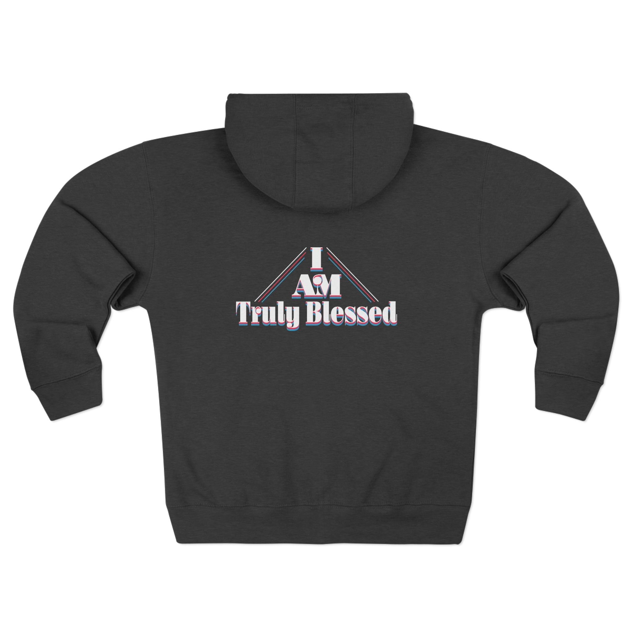 Truly Blessed Zip Hoodie — Cozy Reflective Faith Zip-Up Printify