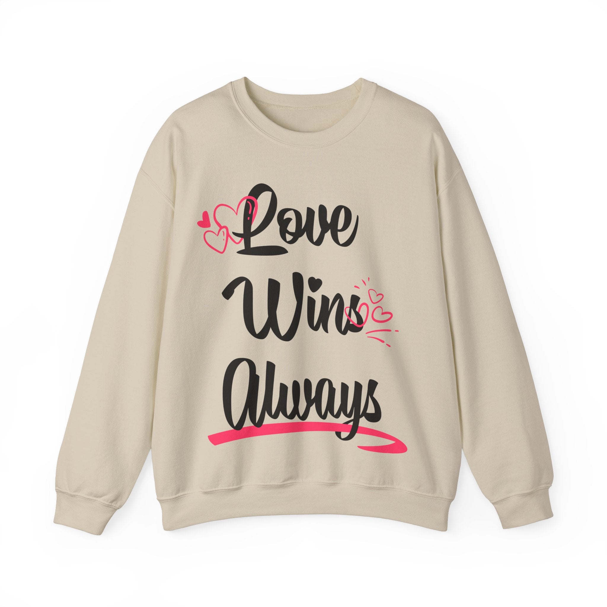 Love Win Always Unisex Heavy Blend™ Crewneck Sweatshirt