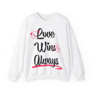 Love Win Always Unisex Heavy Blend™ Crewneck Sweatshirt