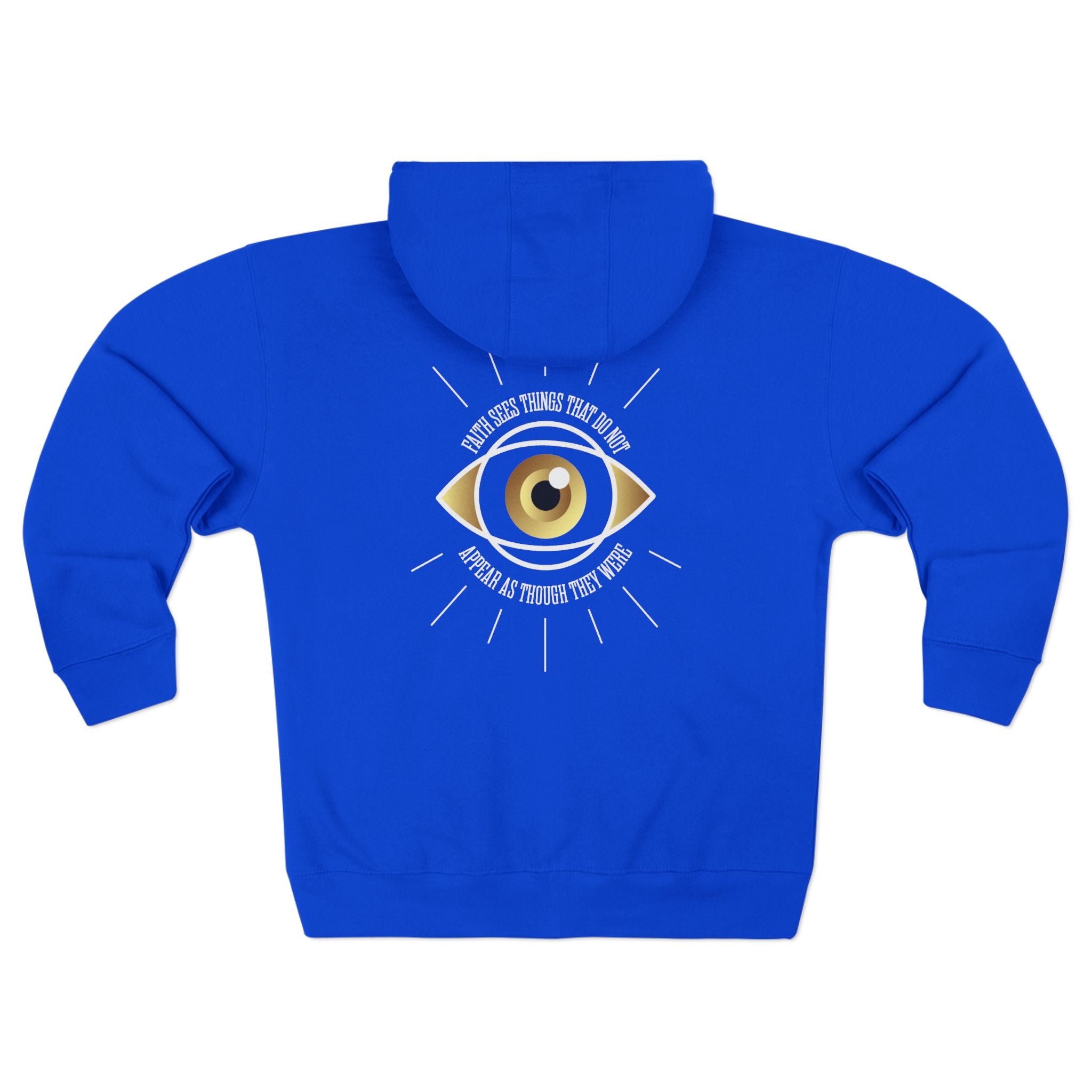 All - Seeing Eye Zip Hoodie — Mystical Gold Graphic Zip - Up - TBM