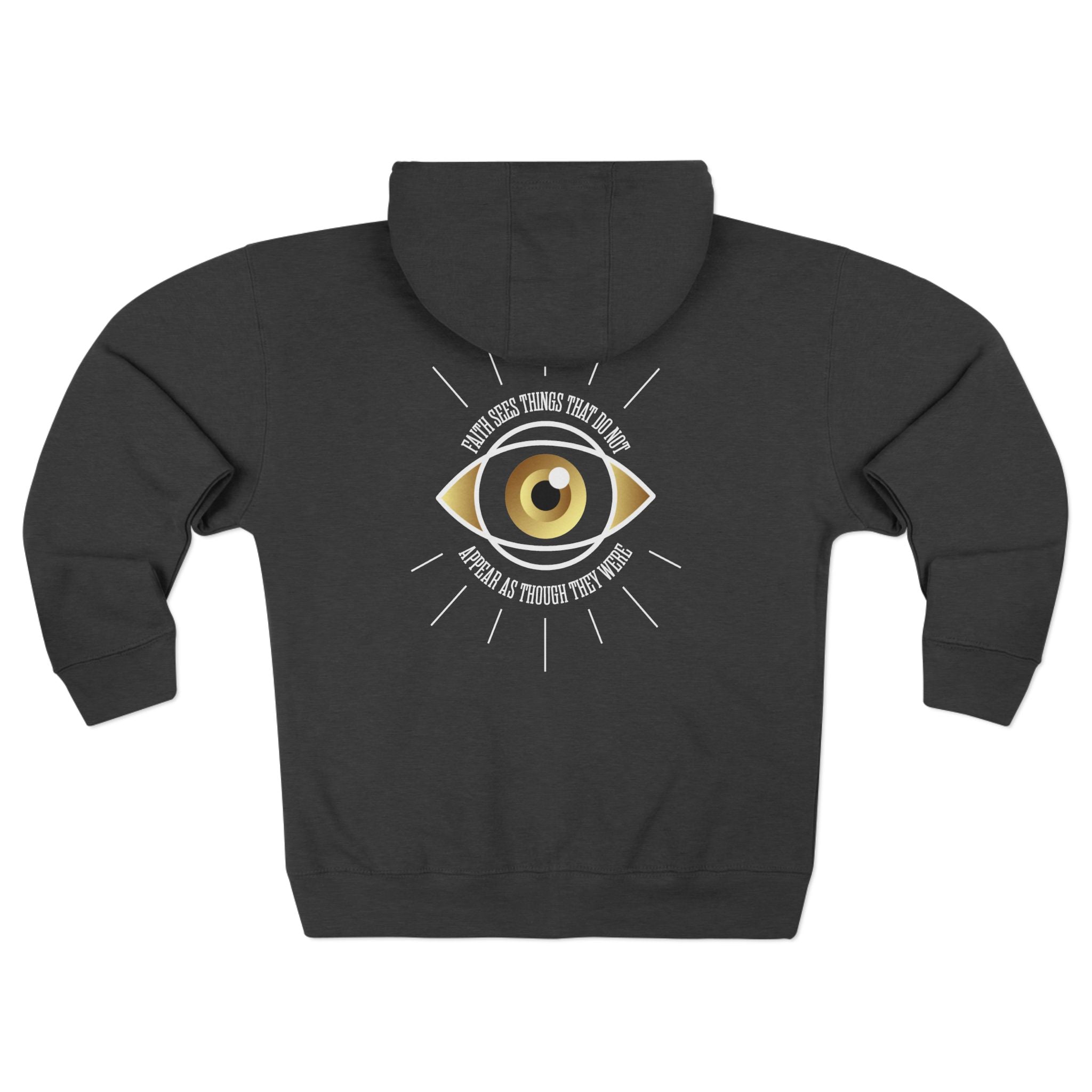All - Seeing Eye Zip Hoodie — Mystical Gold Graphic Zip - Up - TBM