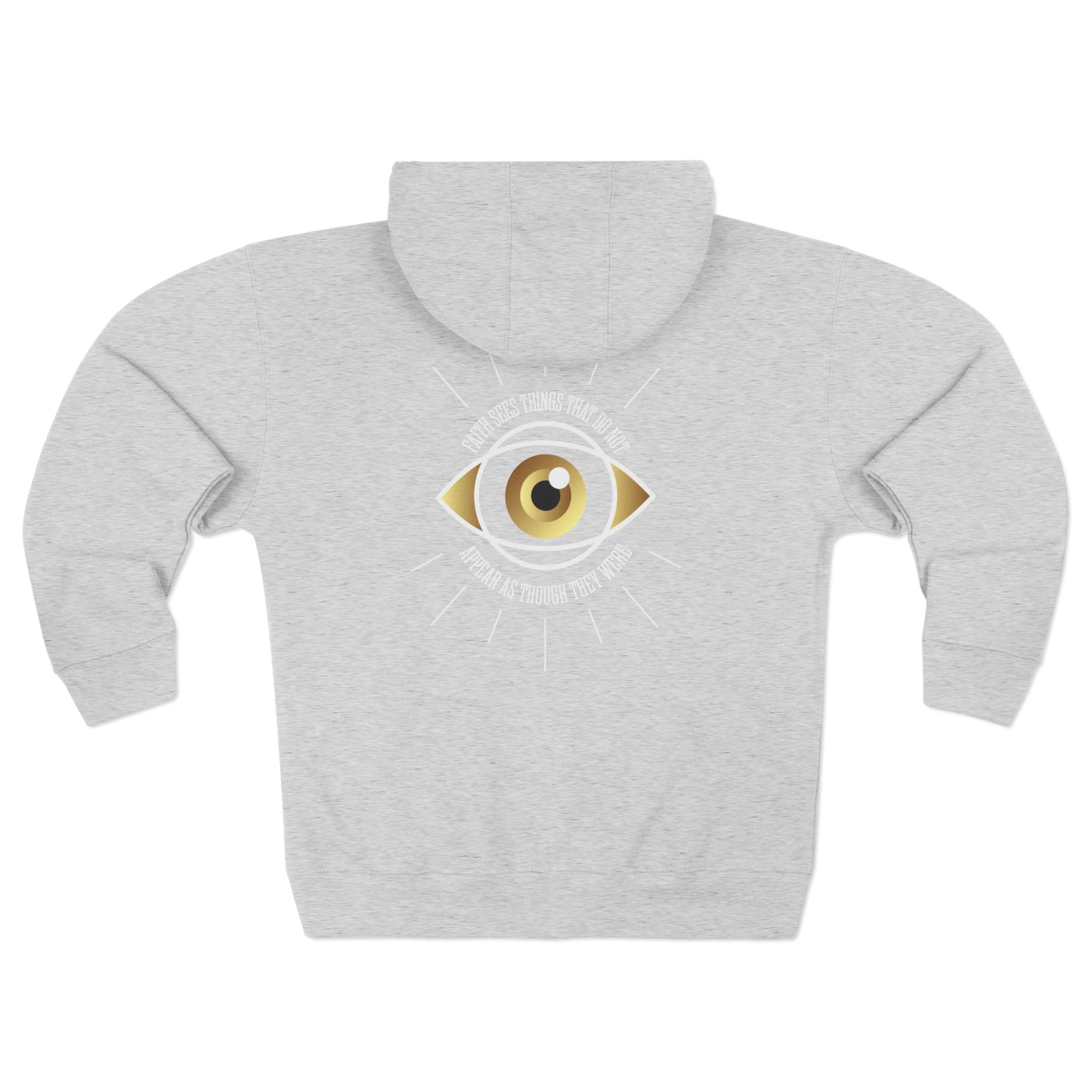 All - Seeing Eye Zip Hoodie — Mystical Gold Graphic Zip - Up - TBM