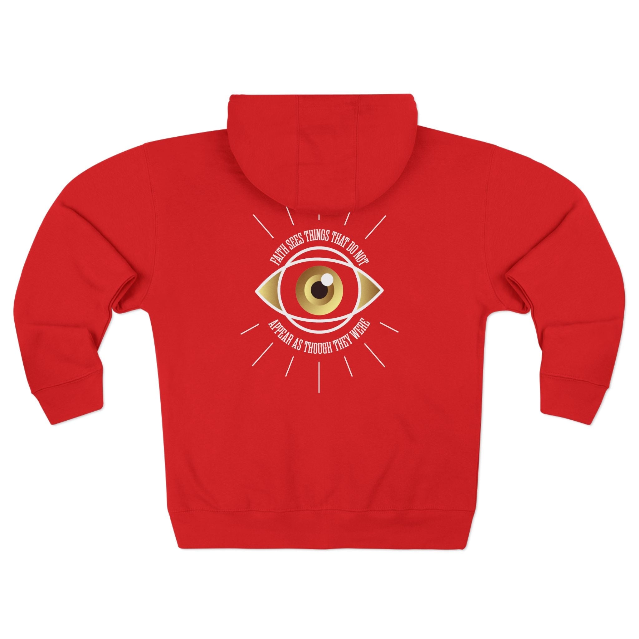 All - Seeing Eye Zip Hoodie — Mystical Gold Graphic Zip - Up - TBM