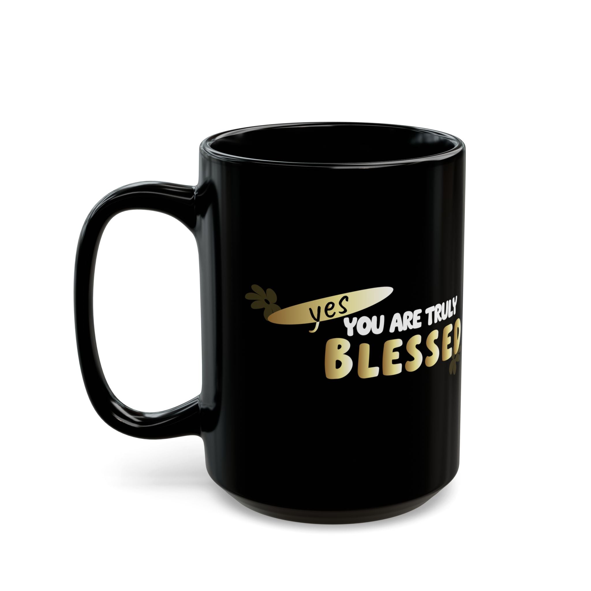 Blessed to Be Around You Black Mug — Inspirational Coffee & Tea Gift - TBM
