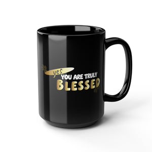 Blessed to Be Around You Black Mug — Inspirational Coffee & Tea Gift - TBM