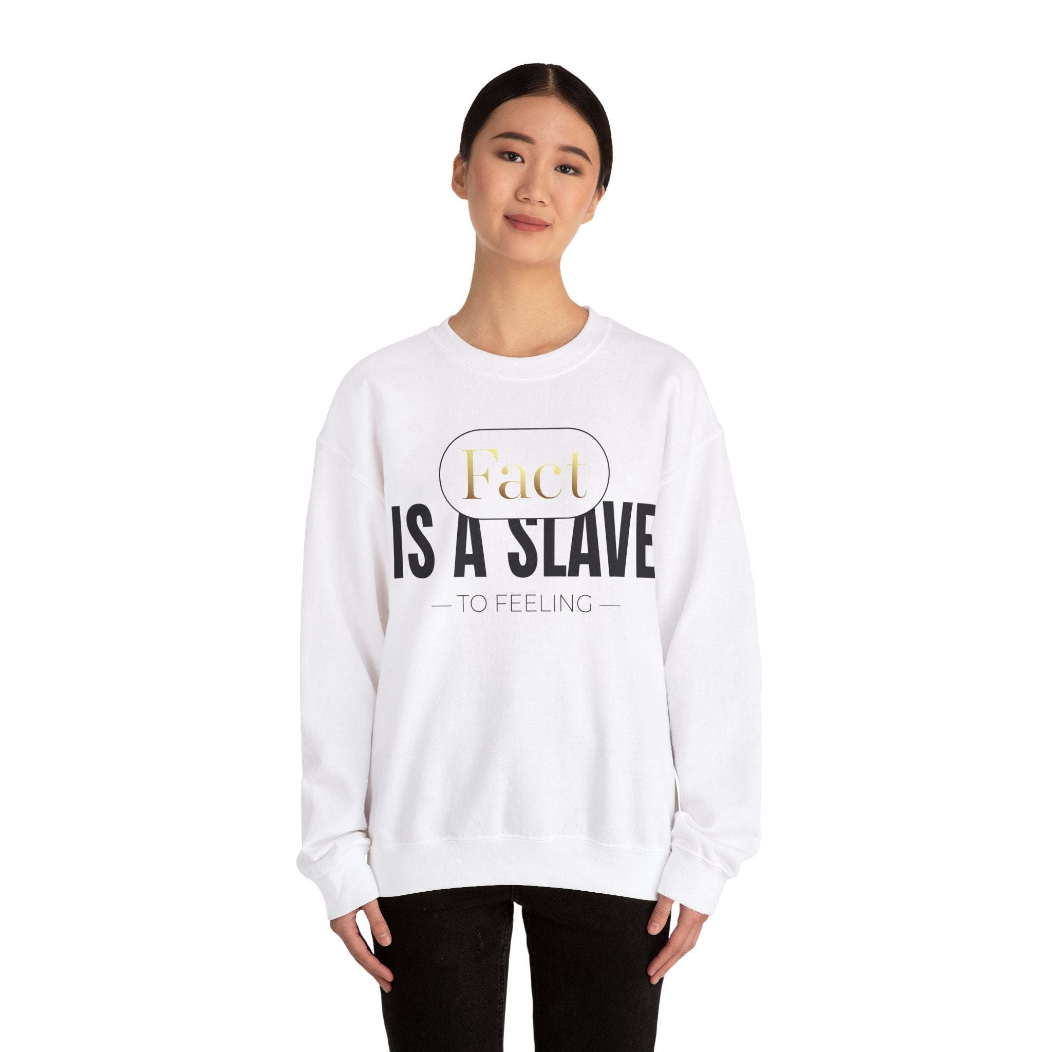 FACT IS A SLAVE Unisex Heavy Blend™ Crewneck Sweatshirt - TBM