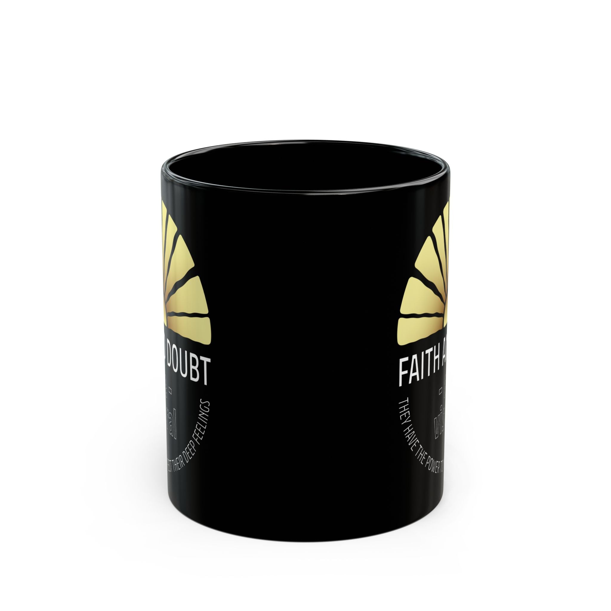 Faith and Doubt Mug — 'Faith and Doubt are Visceral' Inspirational Black Coffee Cup - TBM