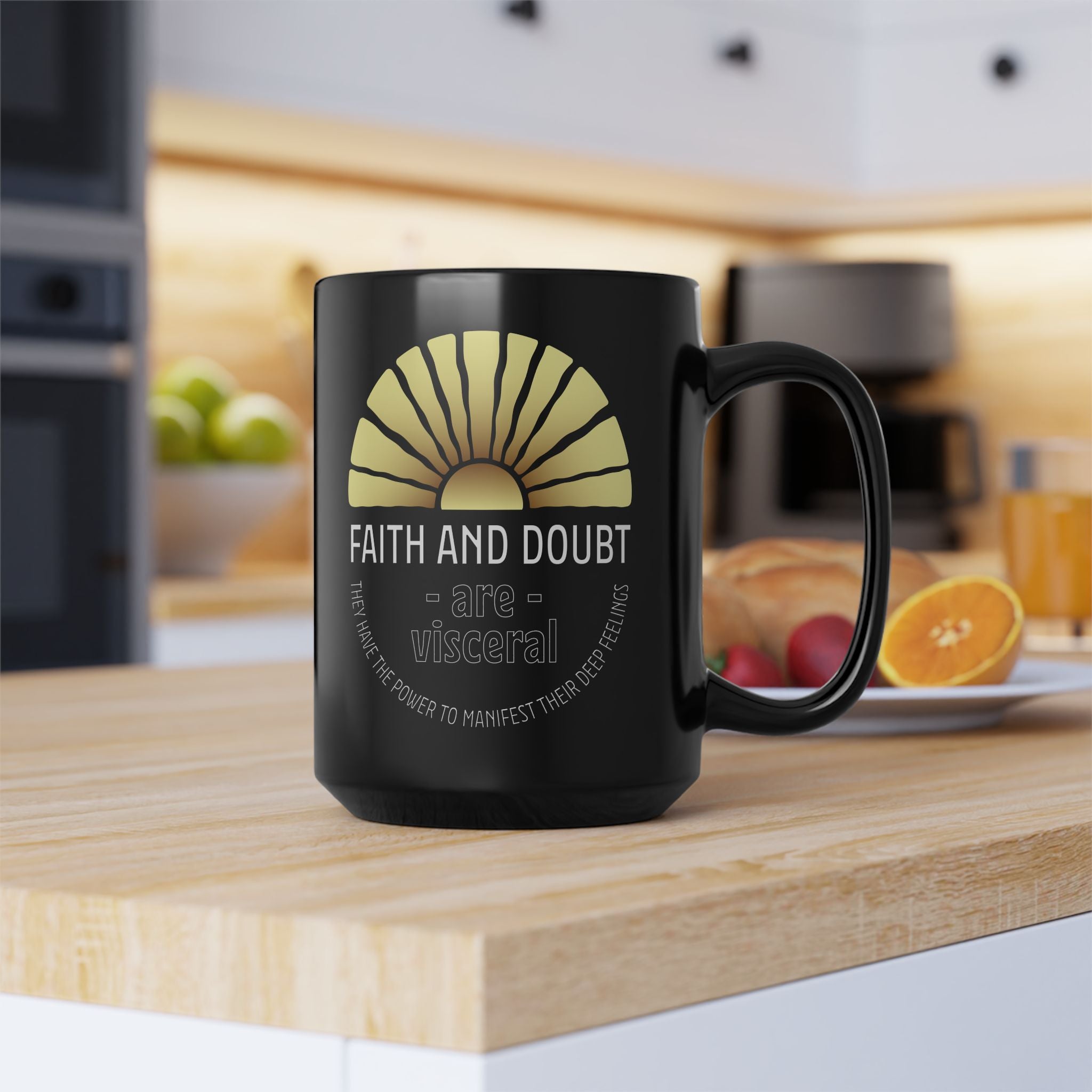 Faith & Doubt Ceramic Mug — Inspirational 15oz Coffee & Tea Cup - TBM