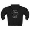 Faith Over Fear Zip Hoodie — 'My Daily Action Is Faith, Not Fear' Hooded Zip - Up - TBM