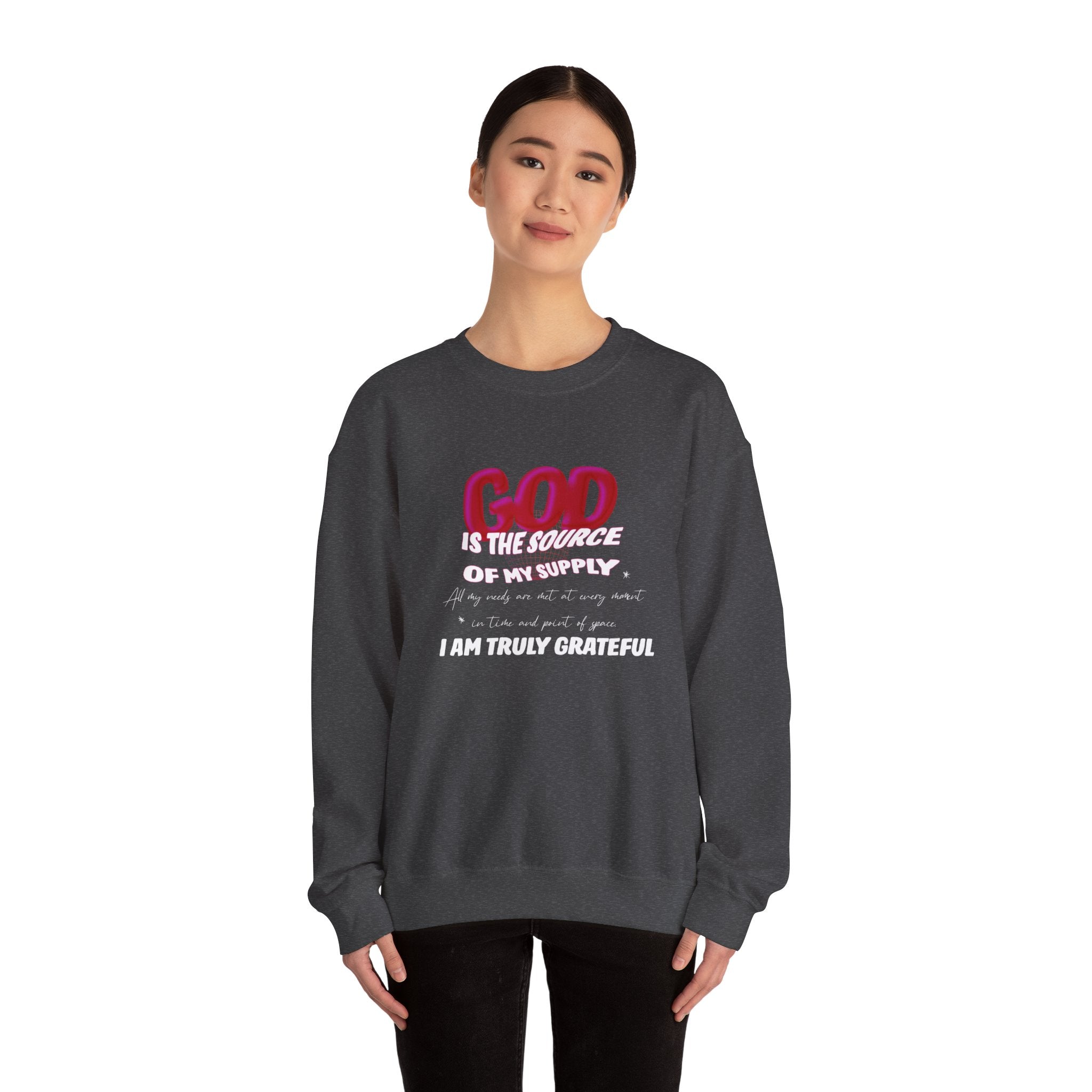 GOD is the Source Unisex Heavy Blend™ Crewneck Sweatshirt - TBM