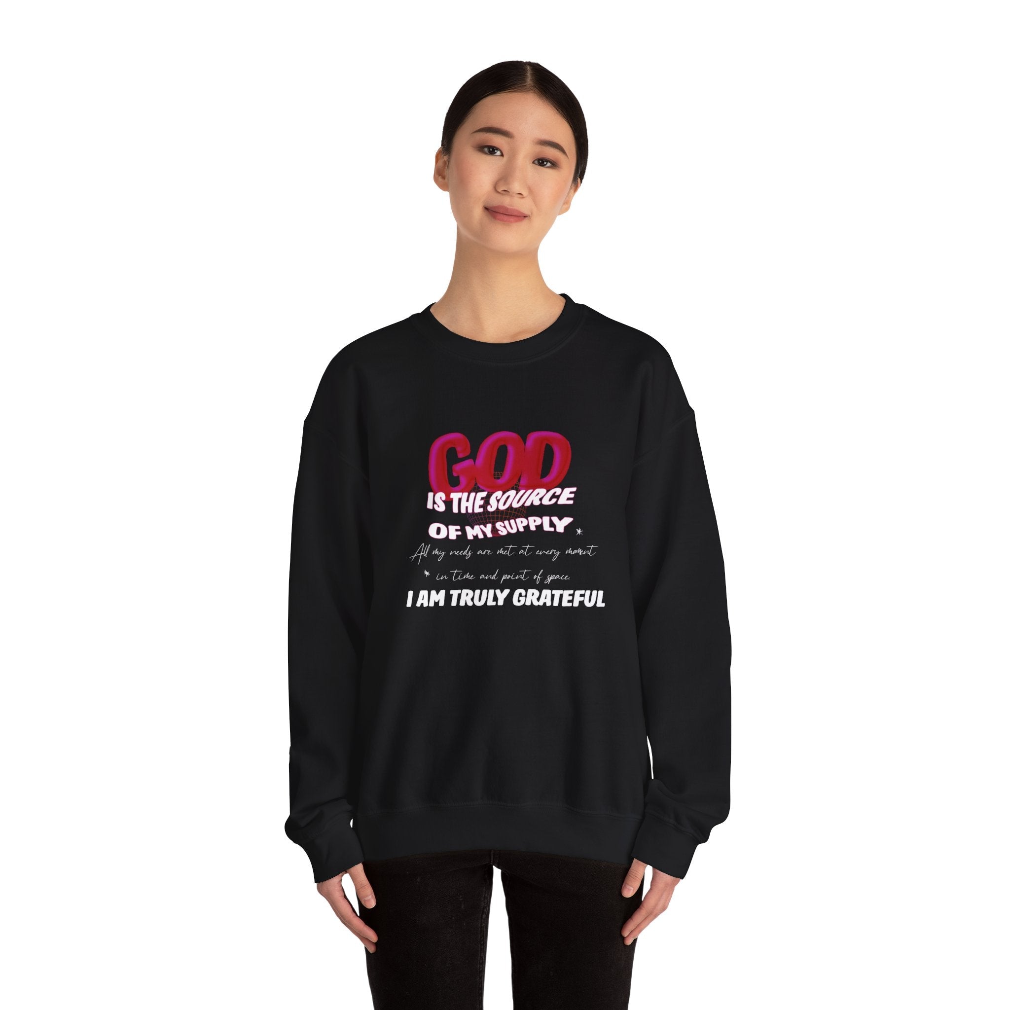 GOD is the Source Unisex Heavy Blend™ Crewneck Sweatshirt - TBM