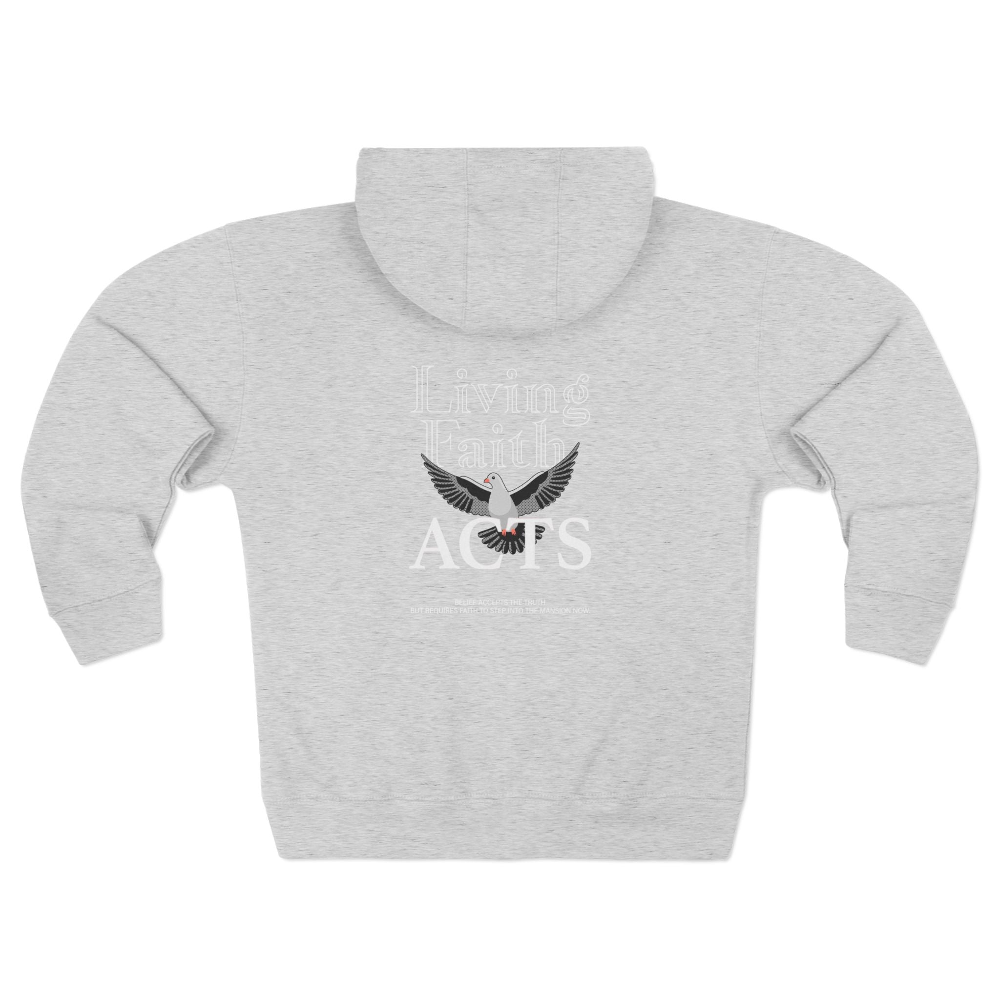 Gold Monogram Zip Hoodie — Minimal Logo White Zipper Hoodie - TBM